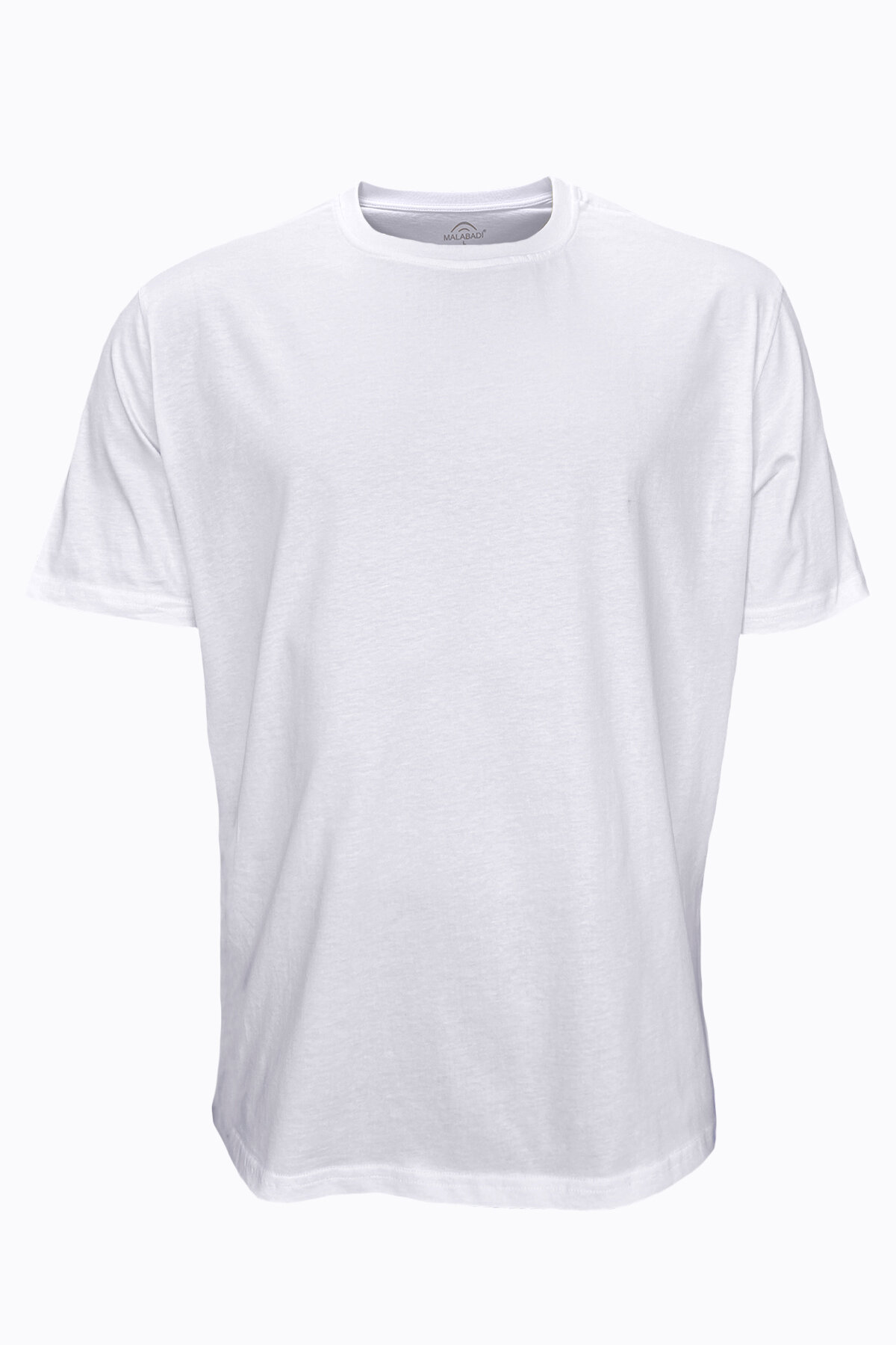 Malabadi Beyaz 3 lü Erkek Tişört Loose Fit / %100 Pamuk Bol Rahat Kesim 3M6040 - 2