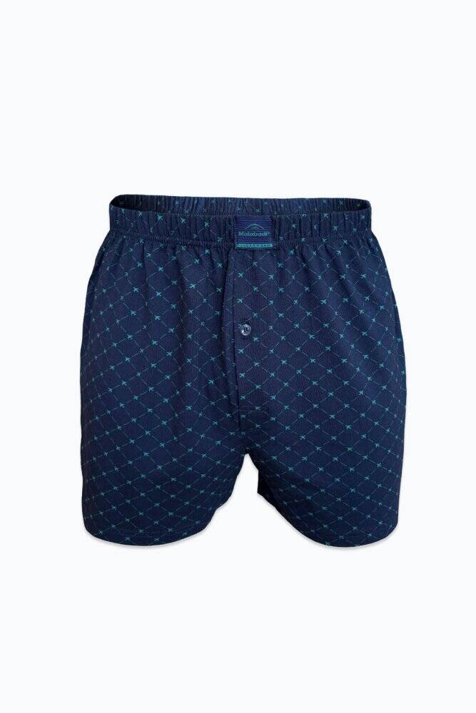 Malabadi Erkek 12 li Premium Collection Desenli Geniş Kalıp Büyük Beden Modal Boxer 12M90254 - 2