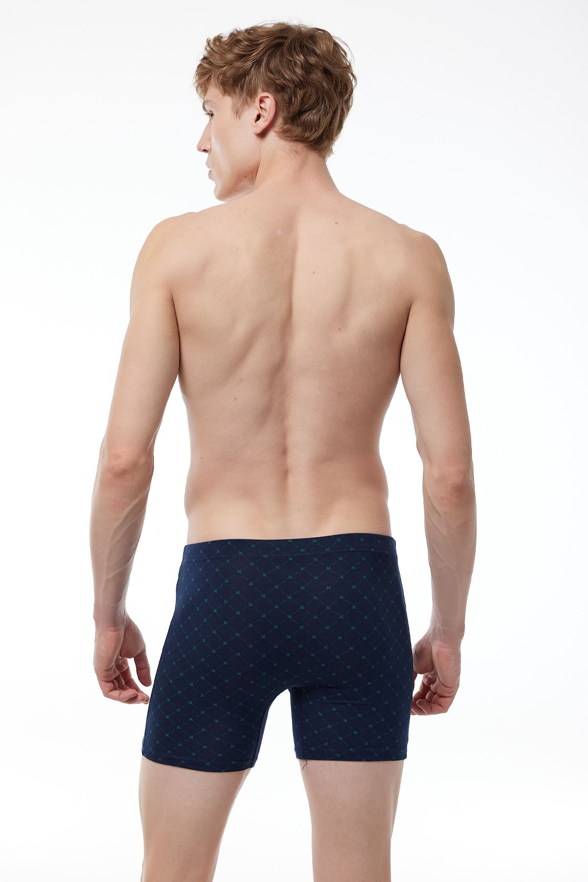 Malabadi Erkek 3 lü Desenli Set 2 Premium Collection Modal Uzun Boxer 3M250 - 2