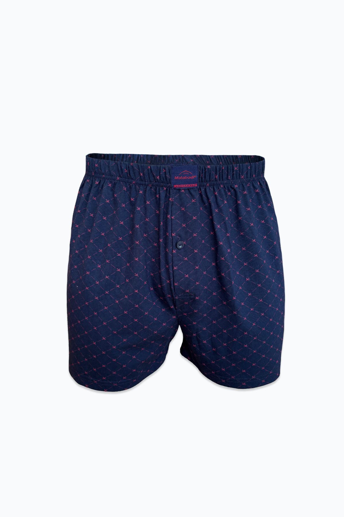 Malabadi Erkek 3 lü Lacivert Premium Collection Desenli Geniş Kalıp Modal Boxer 3M254 - 2