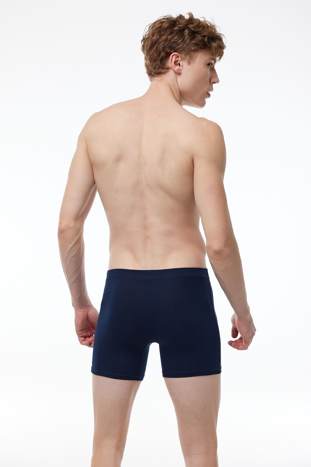 Malabadi Erkek 3 lü Siyah Lacivert Füme Premium Collection Modal Uzun Boxer 3M250 - 3