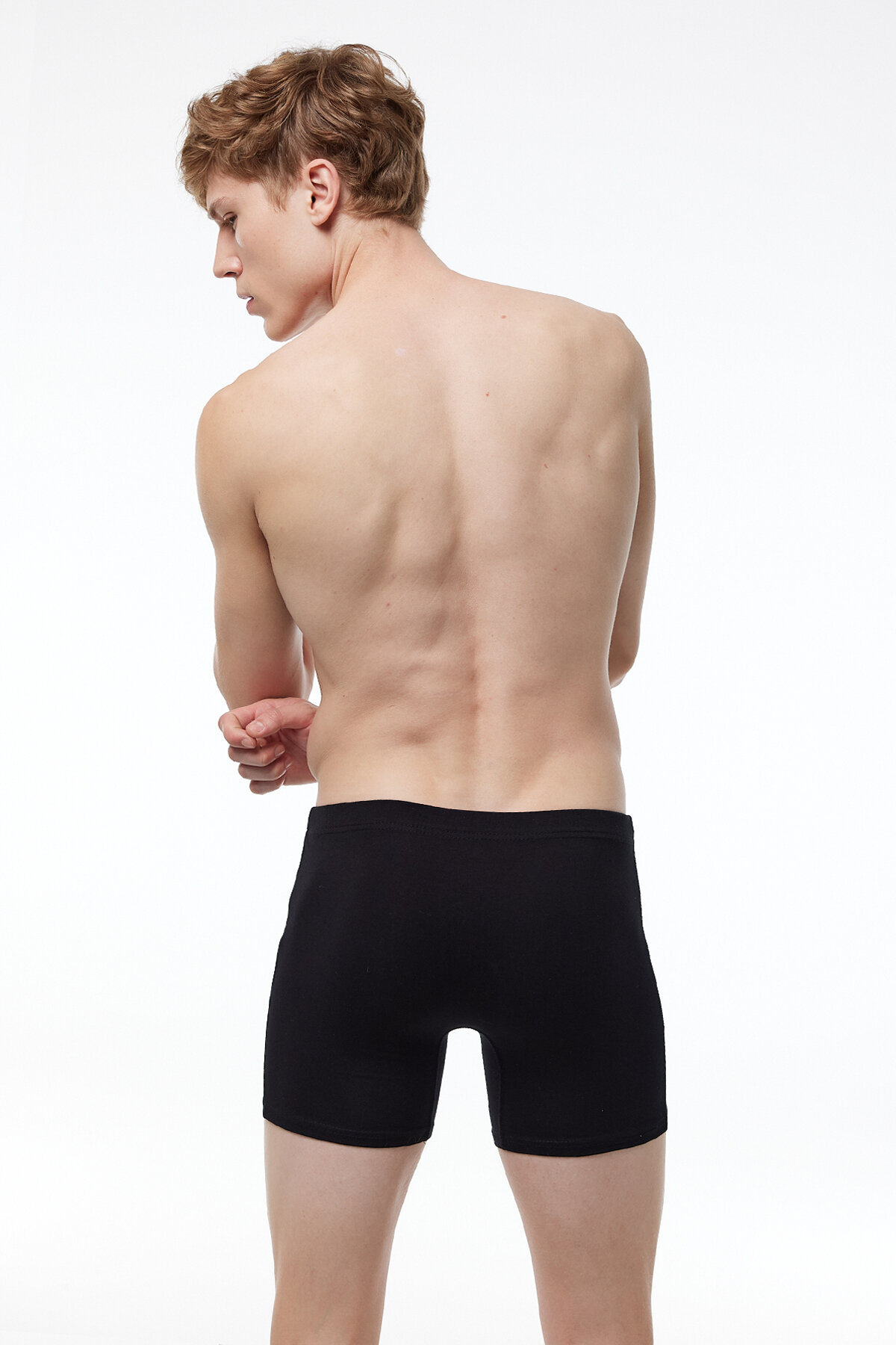 Malabadi Erkek 3 lü Siyah Lacivert Füme Premium Collection Modal Uzun Boxer 3M250 - 6