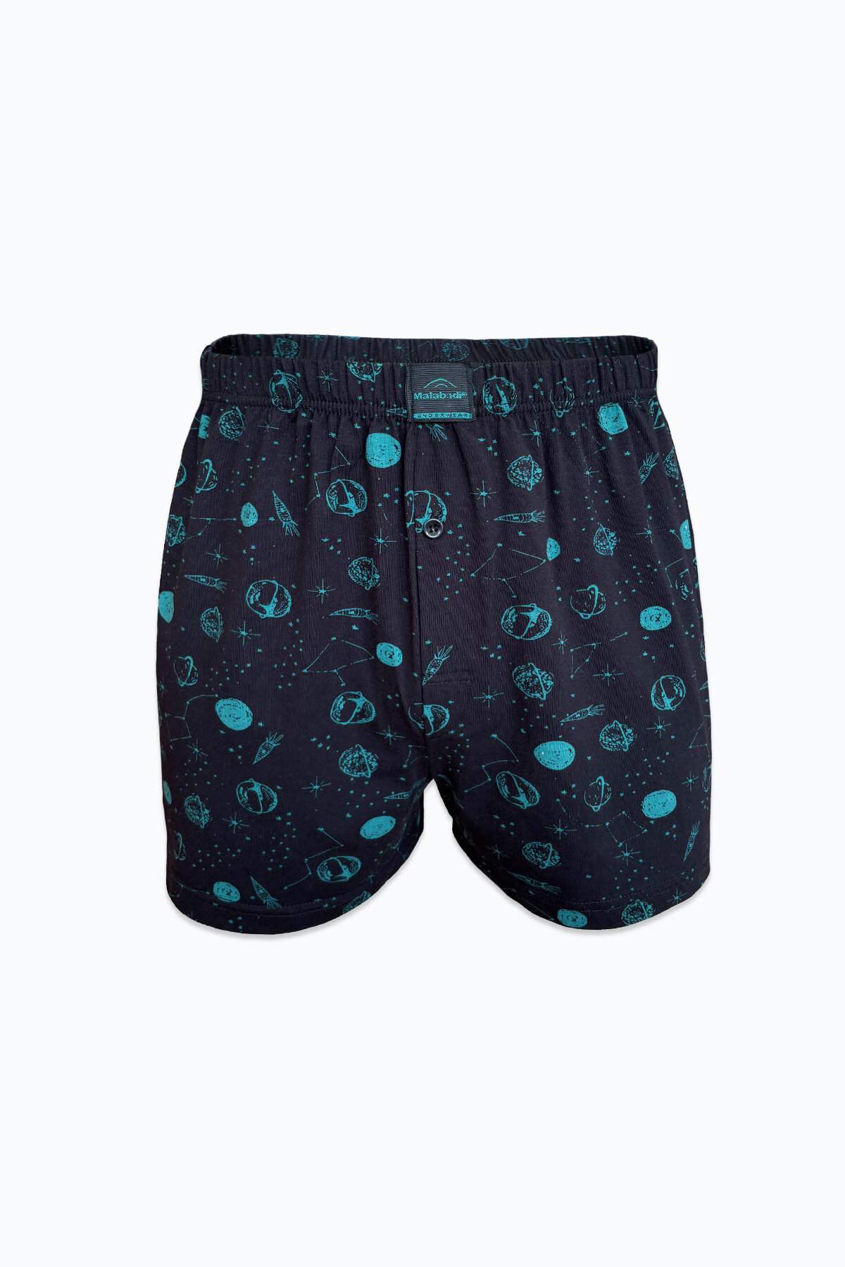 Malabadi Erkek 3 lü Siyah Premium Collection Desenli Geniş Kalıp Modal Boxer 3M254 - 4
