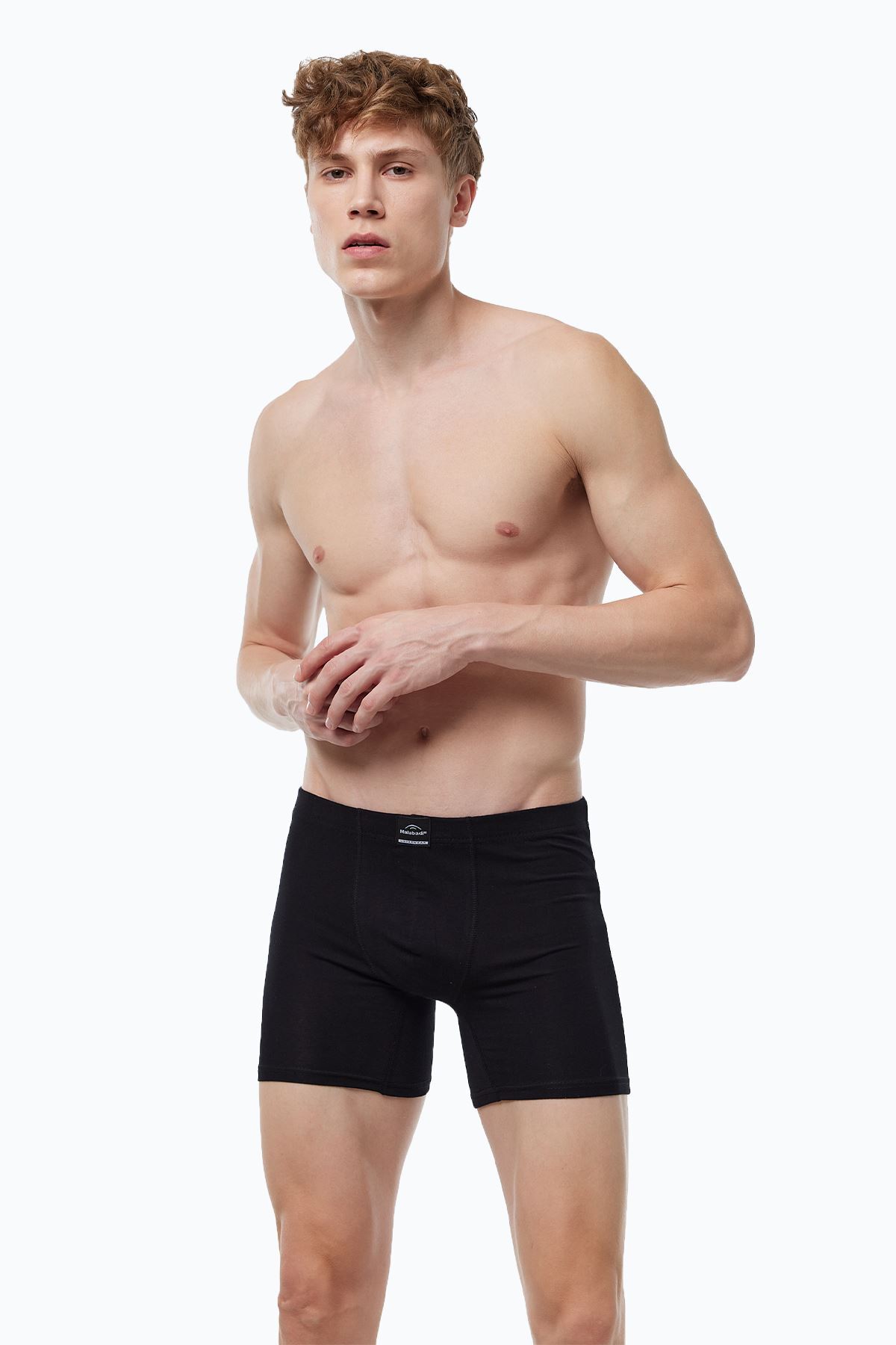 Malabadi Erkek 3 lü Siyah Premium Collection Modal Uzun Boxer 3M250 - 2