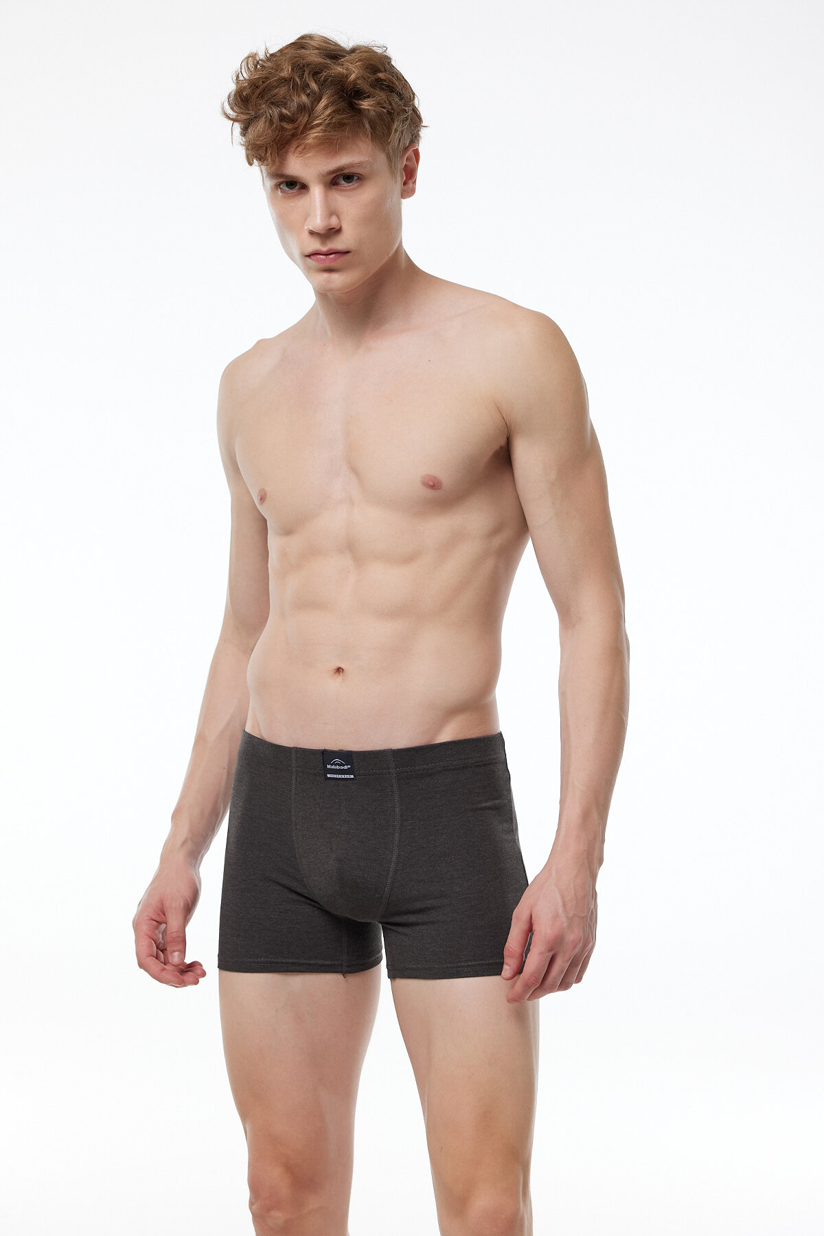 Malabadi Erkek Antrasit Pamuk Elastan Boxer 074 - 2