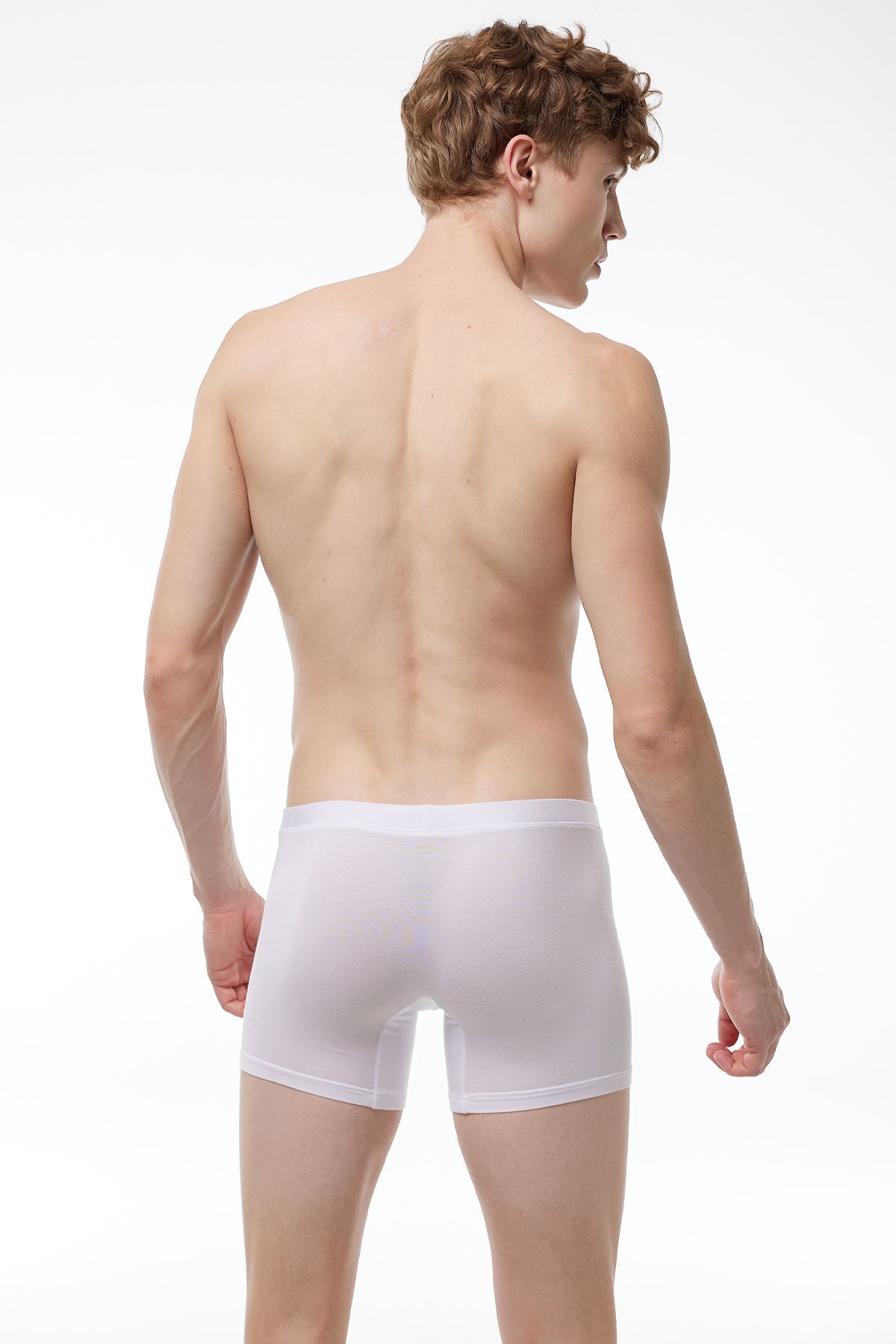 Malabadi Erkek Beyaz Micro Modal Boxer 909 - 2