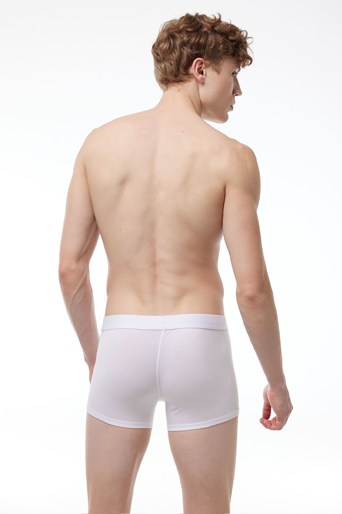 Malabadi Erkek Beyaz Modal Kısa Boxer 011 - 2