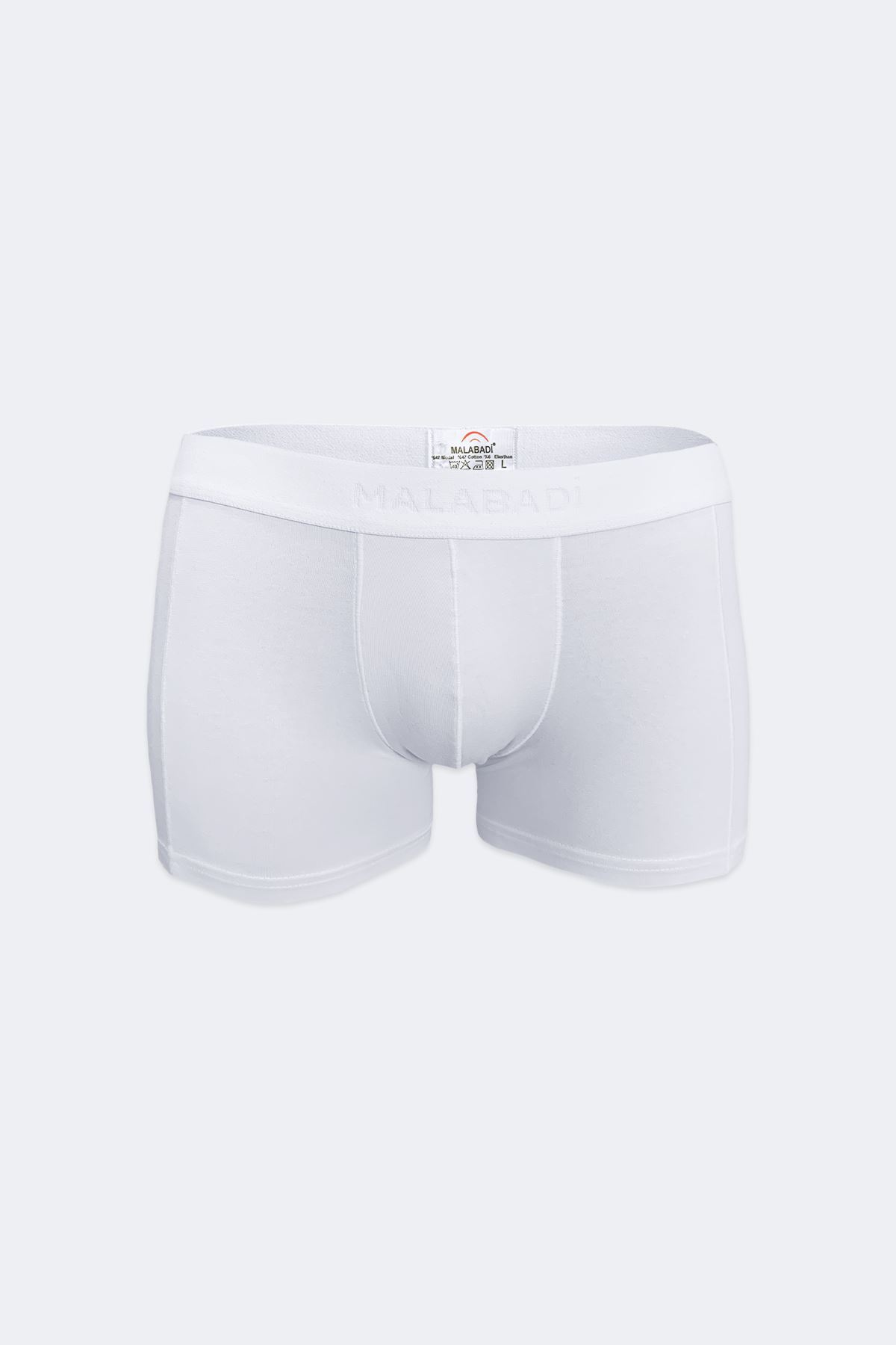 Malabadi Erkek Beyaz Modal Kısa Boxer 022 - 1
