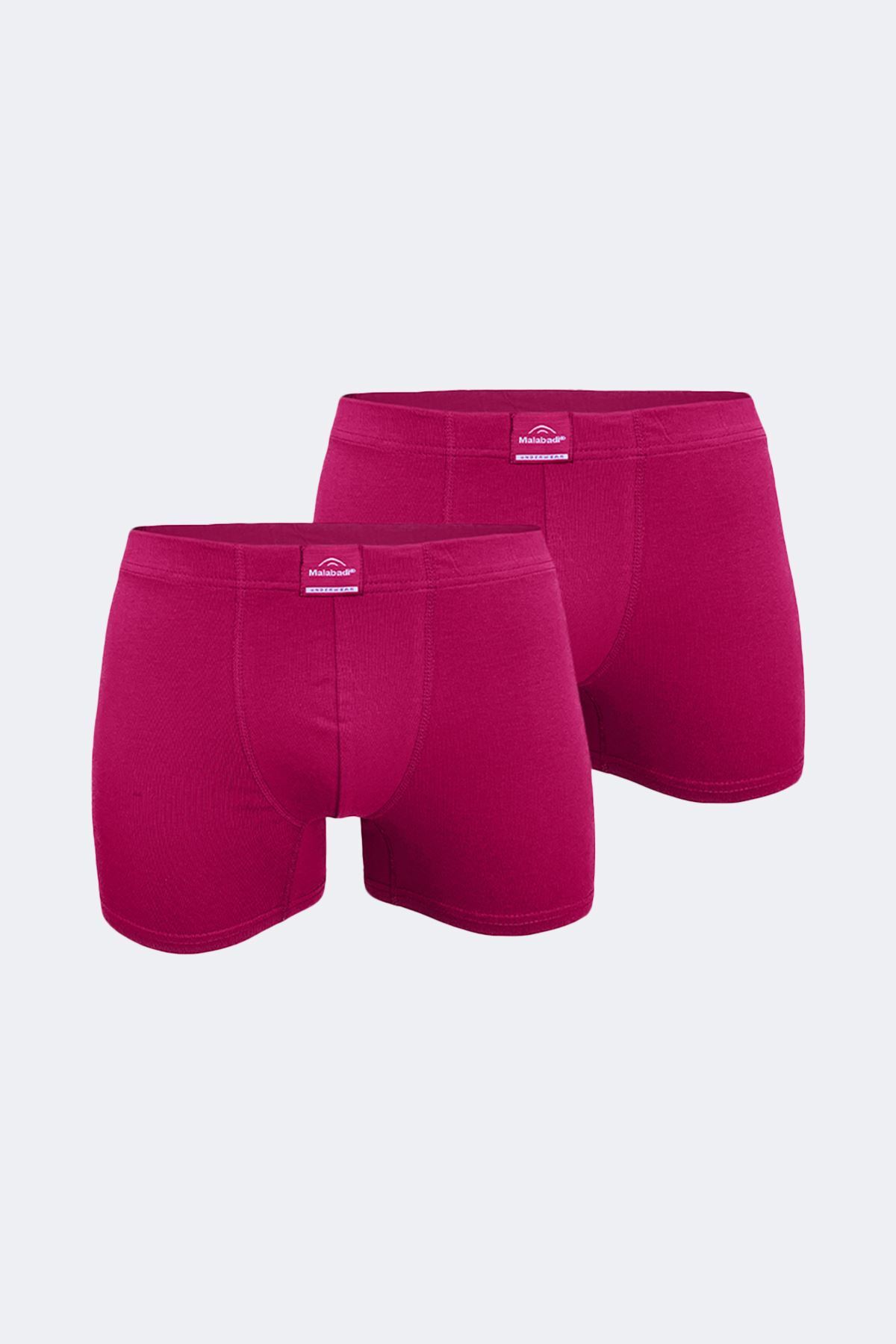 Malabadi Erkek Bordo 2 li Pamuk Elastan Boxer 074 