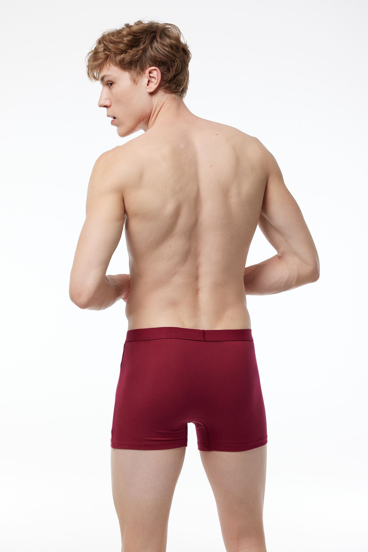 Malabadi Erkek Bordo Pamuk Elastan Boxer 075 - 2