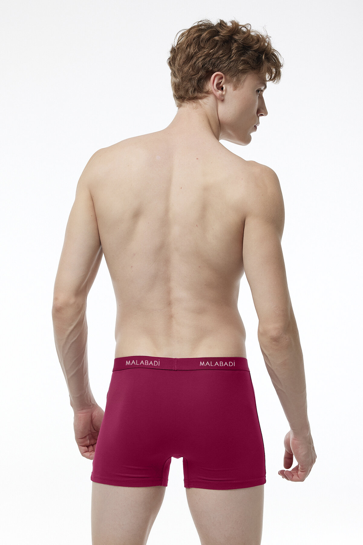 Malabadi Erkek Bordo Pamuk Elastan Boxer 075 - 2