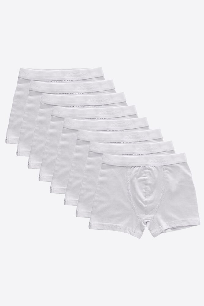 Malabadi Erkek Çocuk Beyaz 8 Li Pamuk Elastan Boxer 8M208 - Malabadi