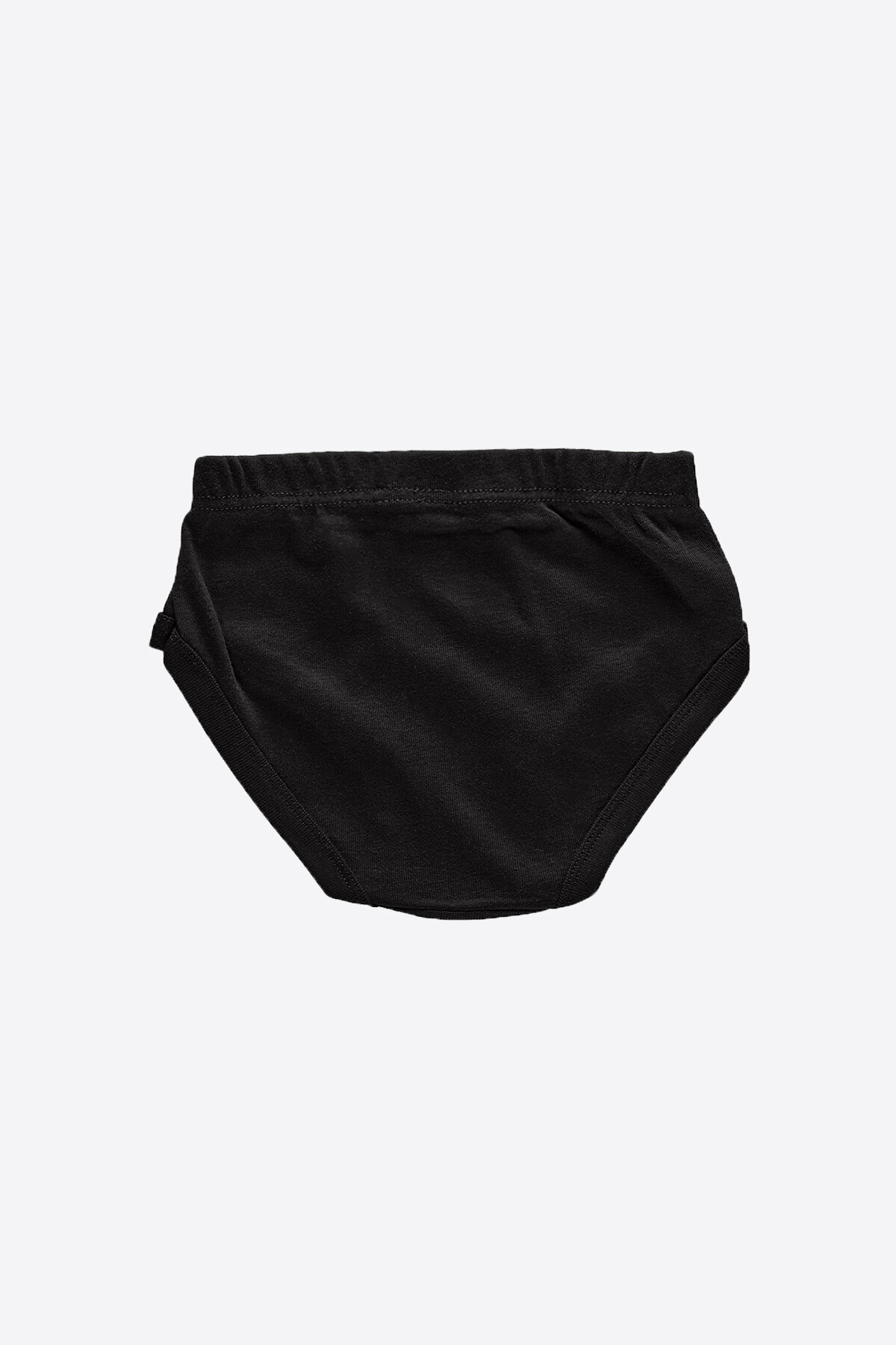 Malabadi Erkek Çocuk Siyah 12 Li Paket %100 Pamuk Ribana Slip Külot 203-E - 2