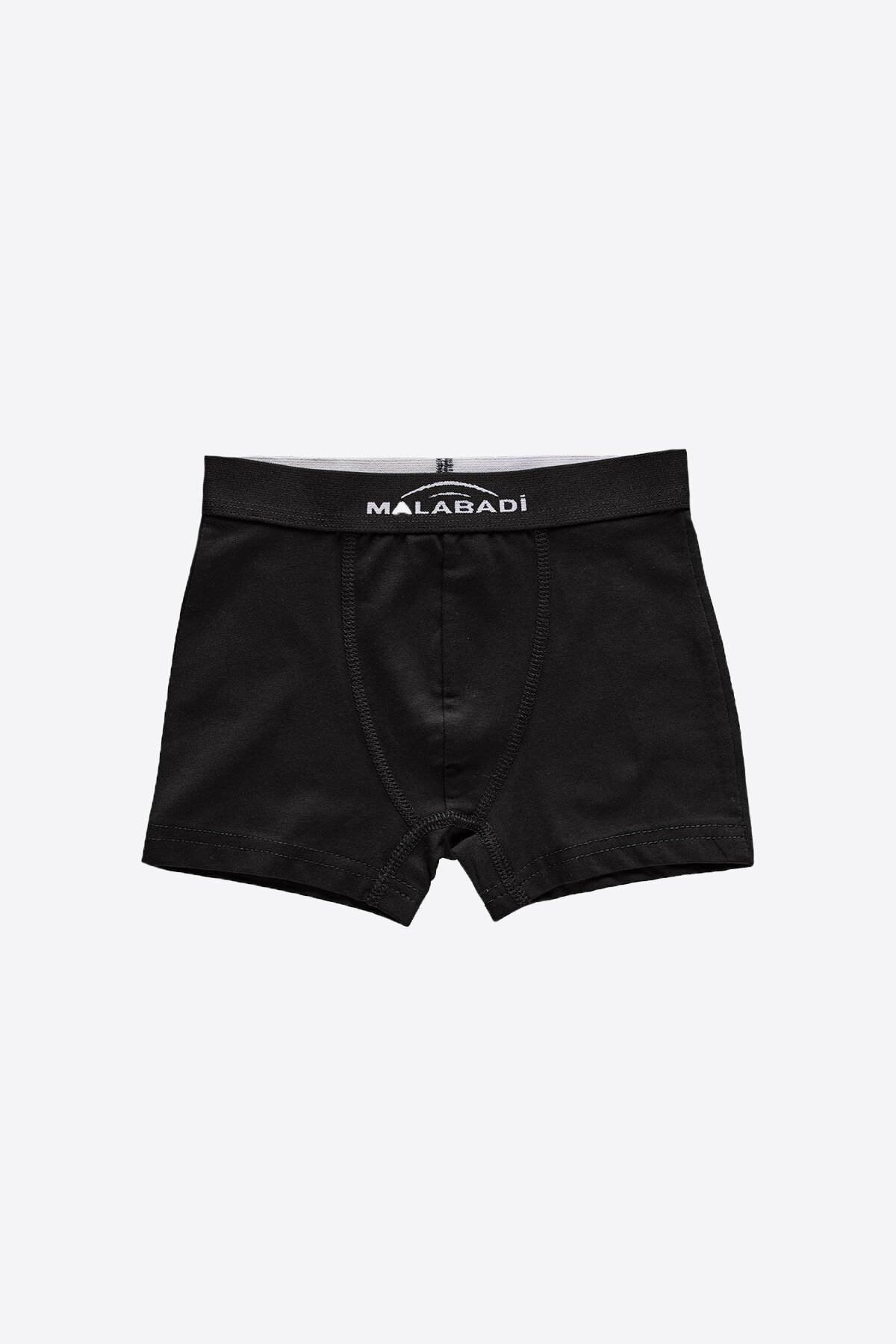 Malabadi Erkek Çocuk Siyah 3 Lü Pamuk Elastan Boxer 3M208 - 2