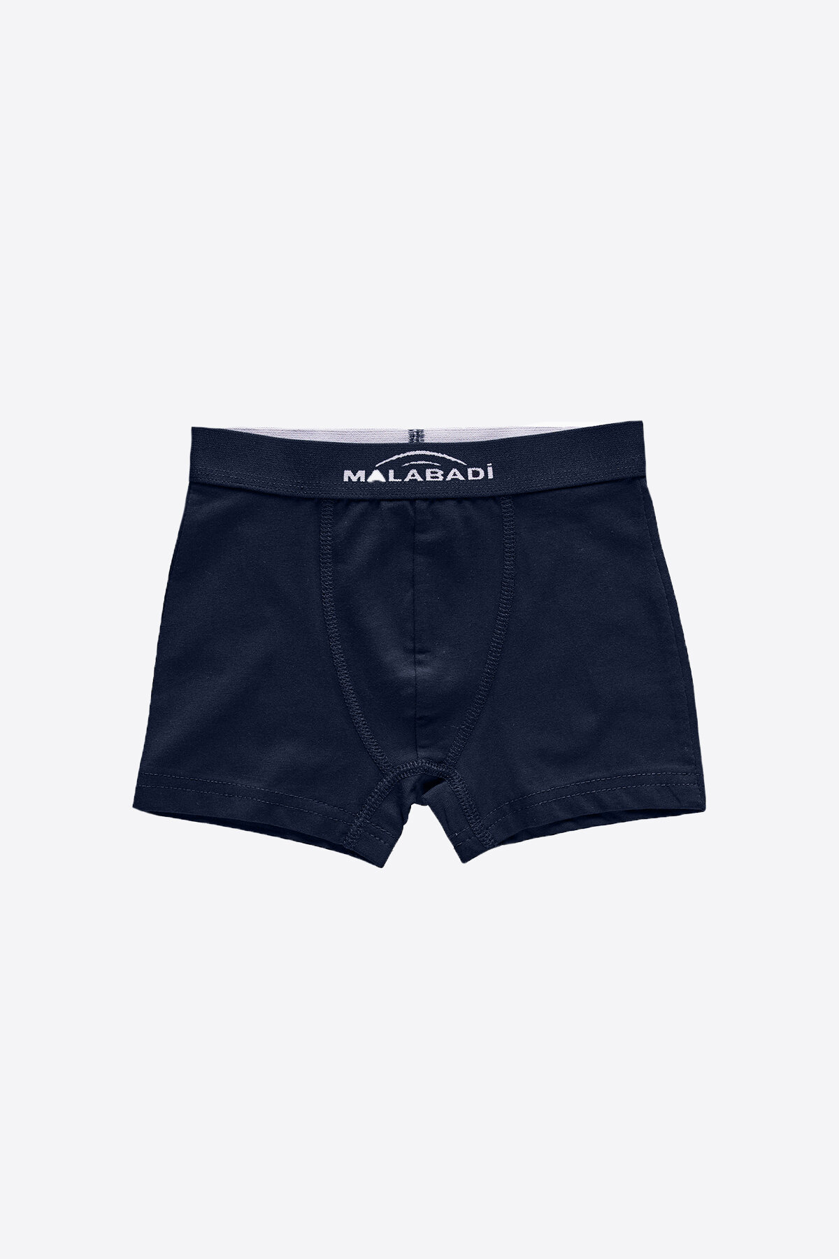 Malabadi Erkek Çocuk Siyah Beyaz Lacivert 3 lü Pamuk Elastan Boxer 3M208 - 4