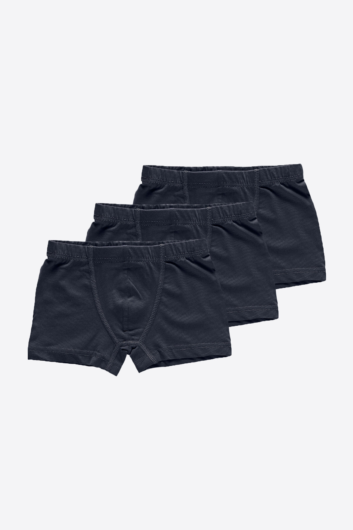 Malabadi Erkek Çocuk Füme 3'lü Pamuk Elastan Boxer 3M209 - Malabadi