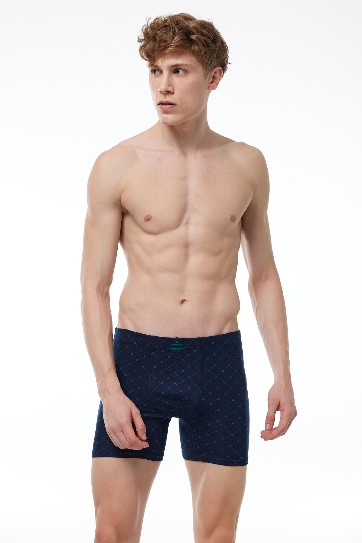 Malabadi Erkek Desenli 4 lü Premium Collection Modal Uzun Boxer 4M250 - 2