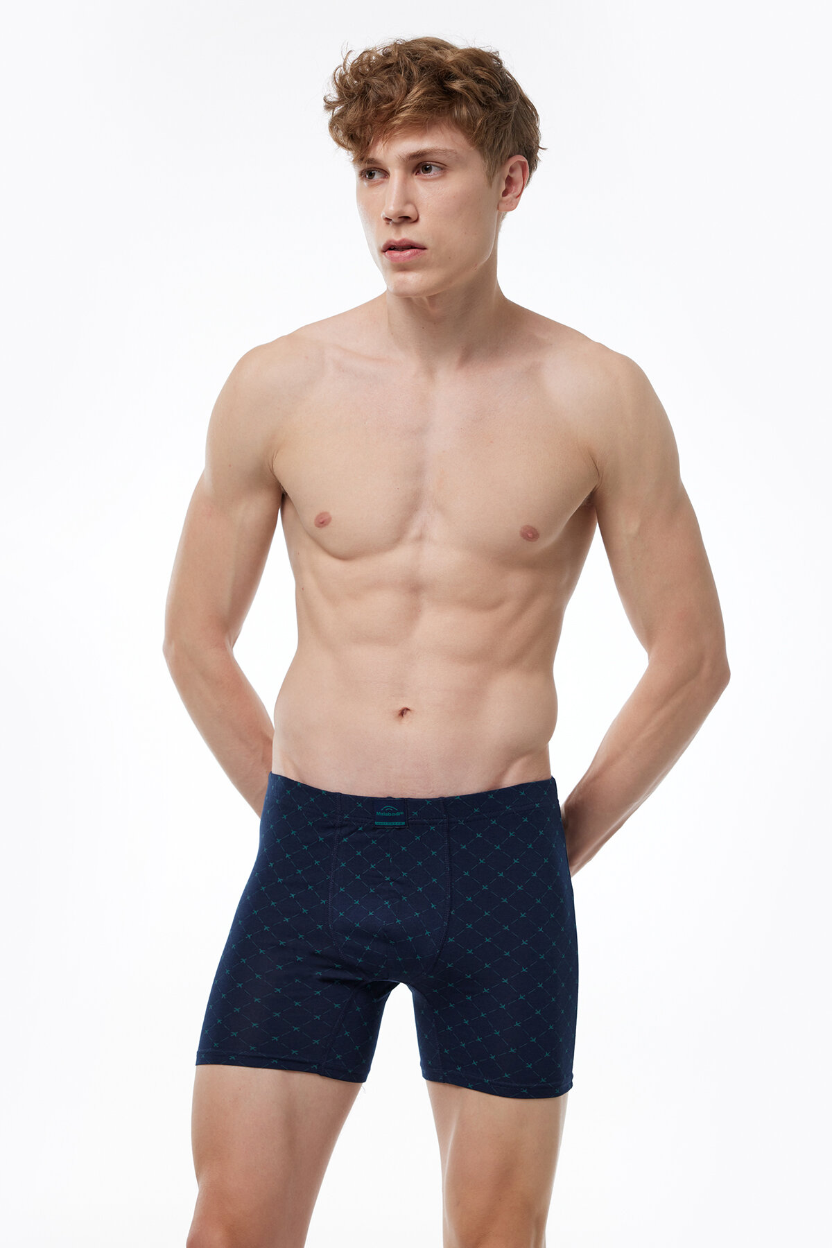 Malabadi Erkek Desenli 8 li Premium Collection Modal Uzun Boxer 8M250 - 12