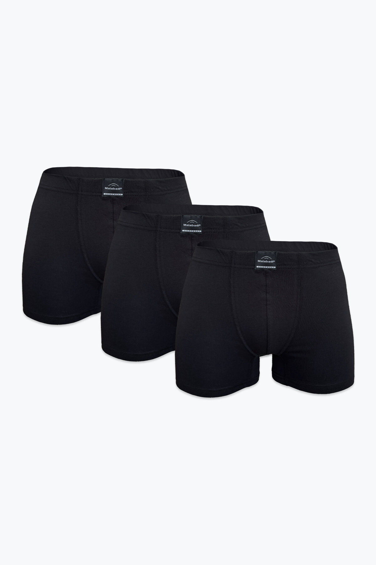 Malabadi Erkek 3'lü Siyah Premium Collection Modal Boxer 3M251 - 1