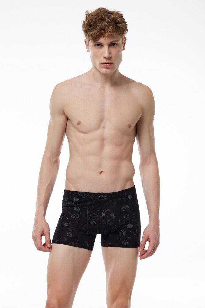 Malabadi Erkek Desenli Modal Boxer 3 Adet 3M251 - 3