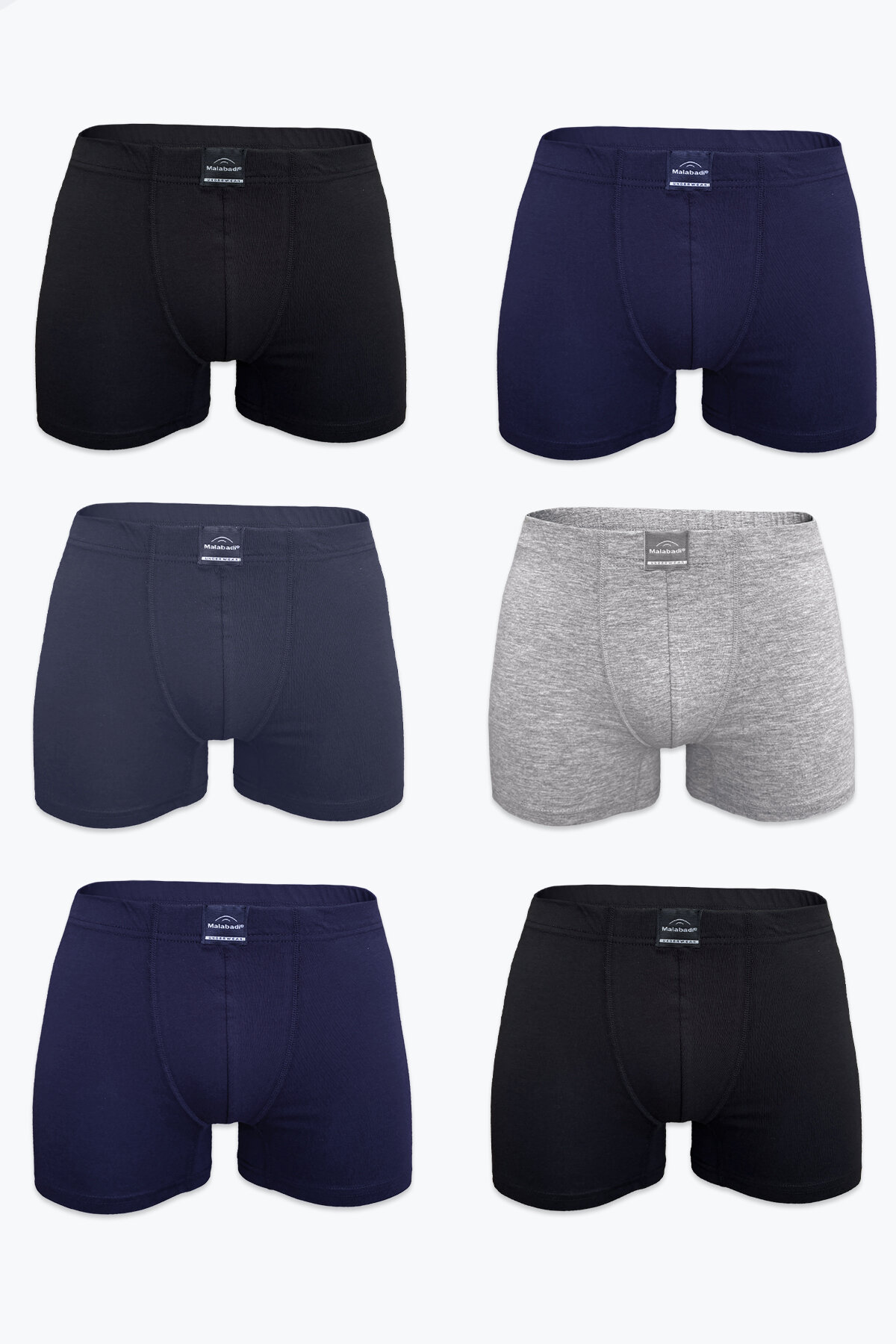 Malabadi Erkek 6'lı Karma Premium Collection Modal Boxer 6M251 - 1
