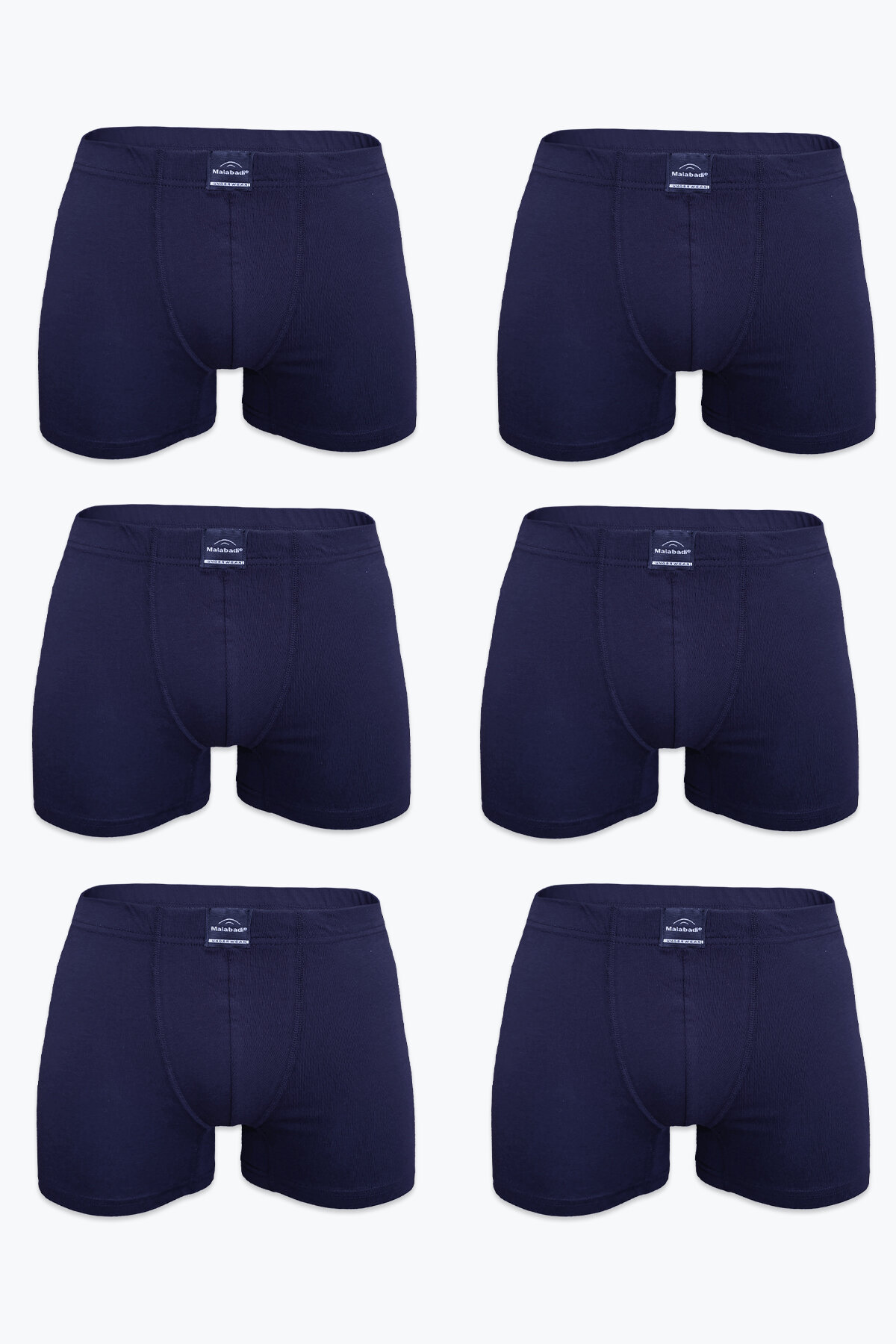 Malabadi Erkek 6'lı Lacivert Premium Collection Modal Boxer 6M251 - 1
