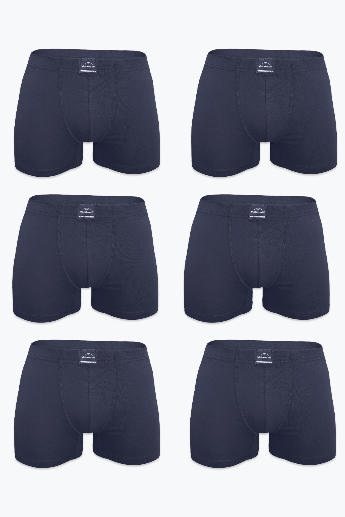 Malabadi Erkek 6'lı Füme Premium Collection Modal Boxer 6M251 - 1