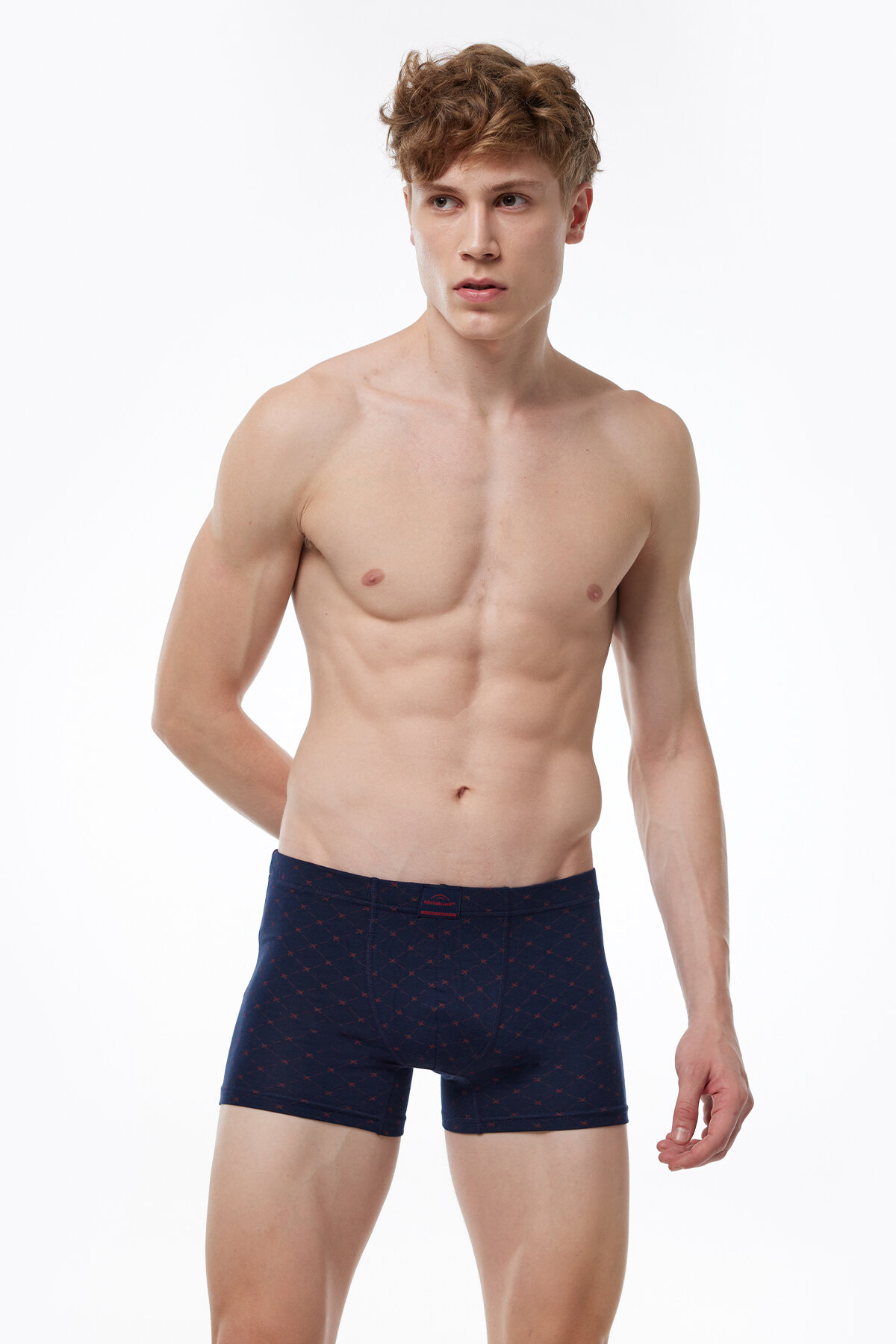 Malabadi Erkek 6'lı Lacivert Desenli Premium Collection Modal Boxer 6M251 - 2
