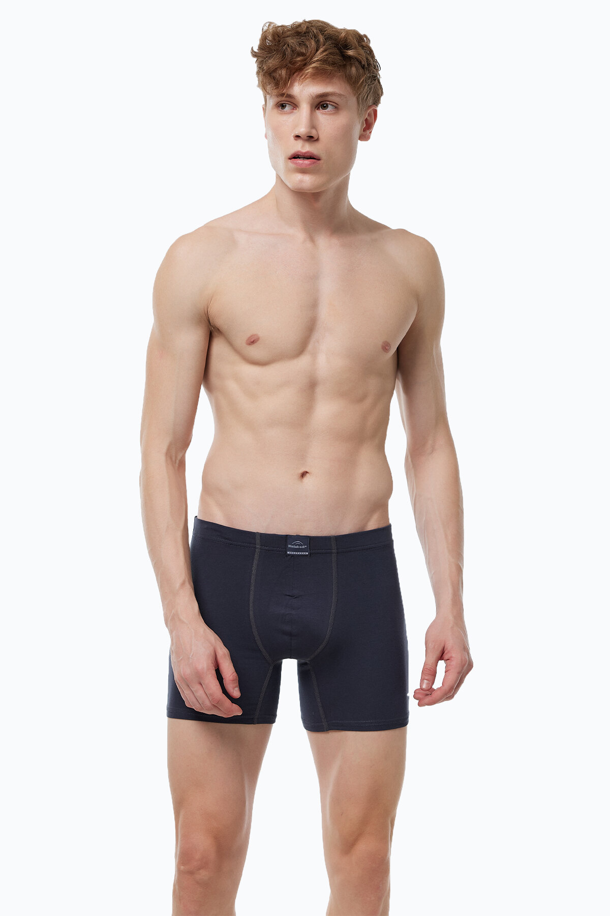 Malabadi Erkek Düz Karışık Renk 8 li Premium Collection Modal Uzun Boxer 8M250 - 8