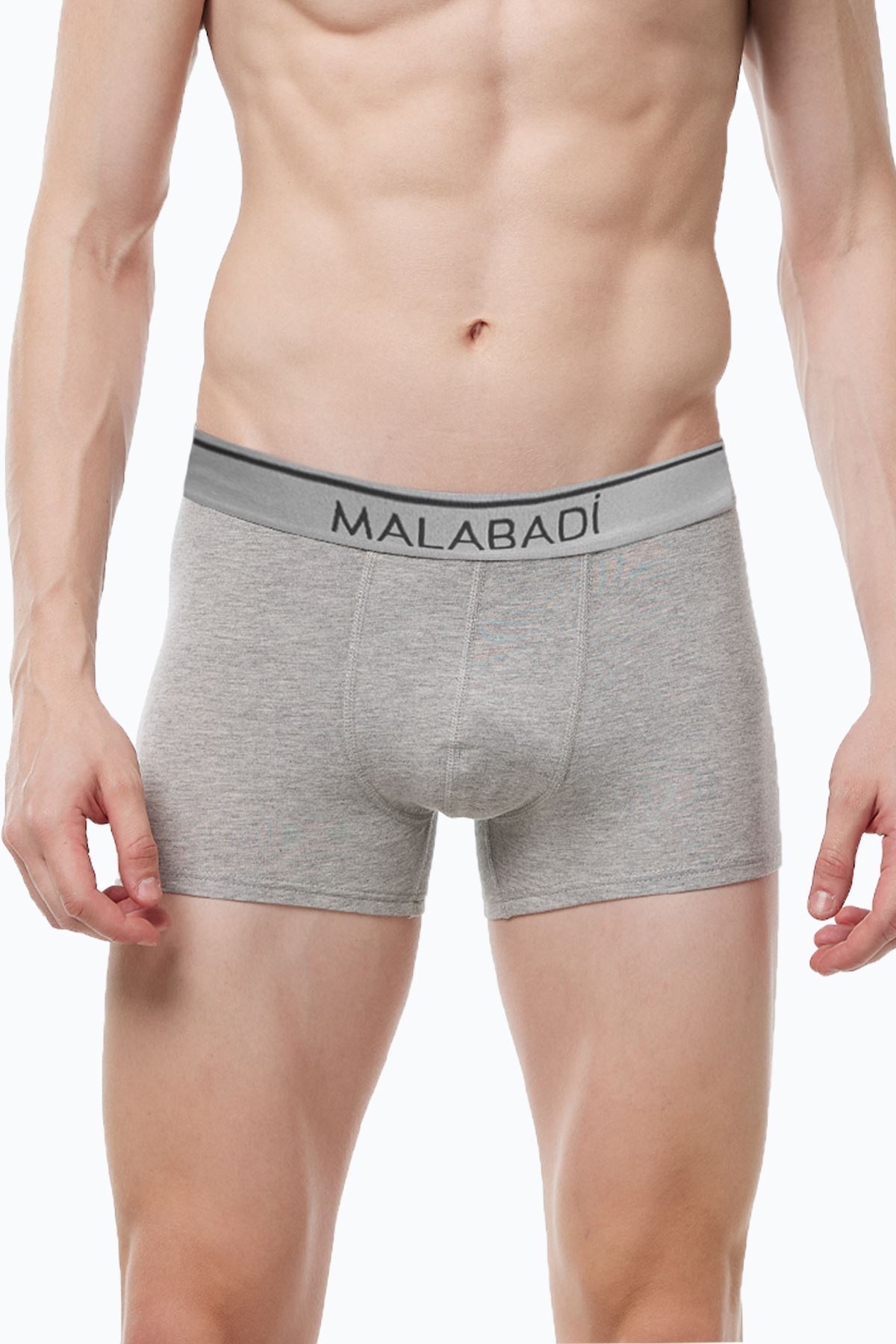 Malabadi Erkek Gri 8 li Premium Collection Modal Boxer 8M252 - 3