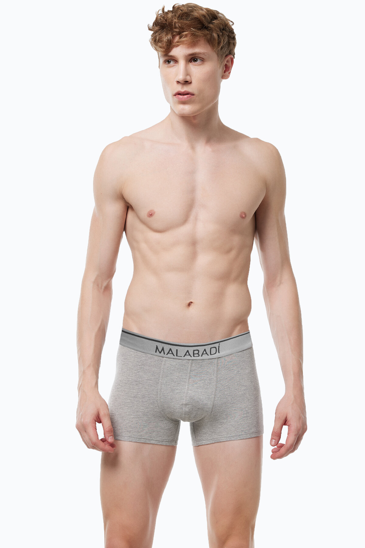 Malabadi Erkek Gri 8 li Premium Collection Modal Boxer 8M252 - 2