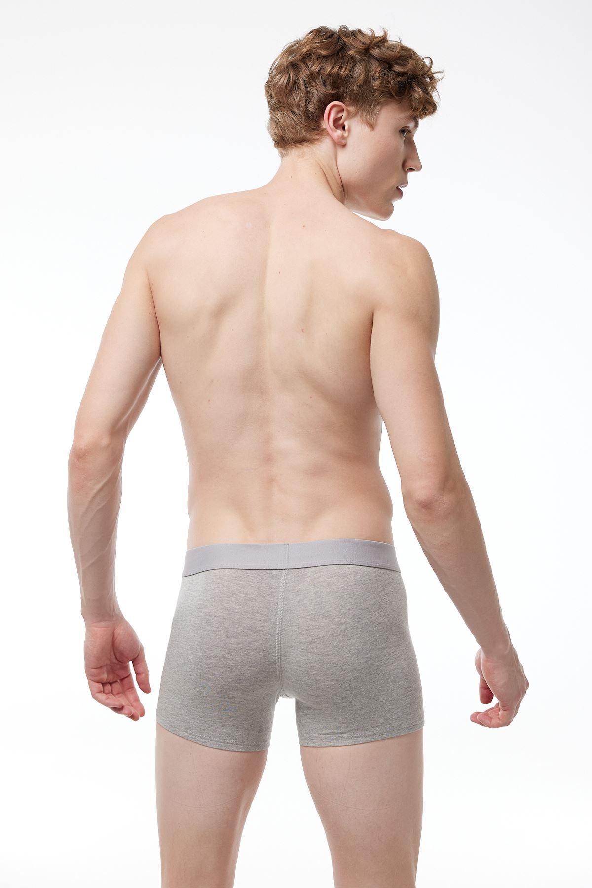 Malabadi Erkek Gri Modal Kısa Boxer 011 - 2