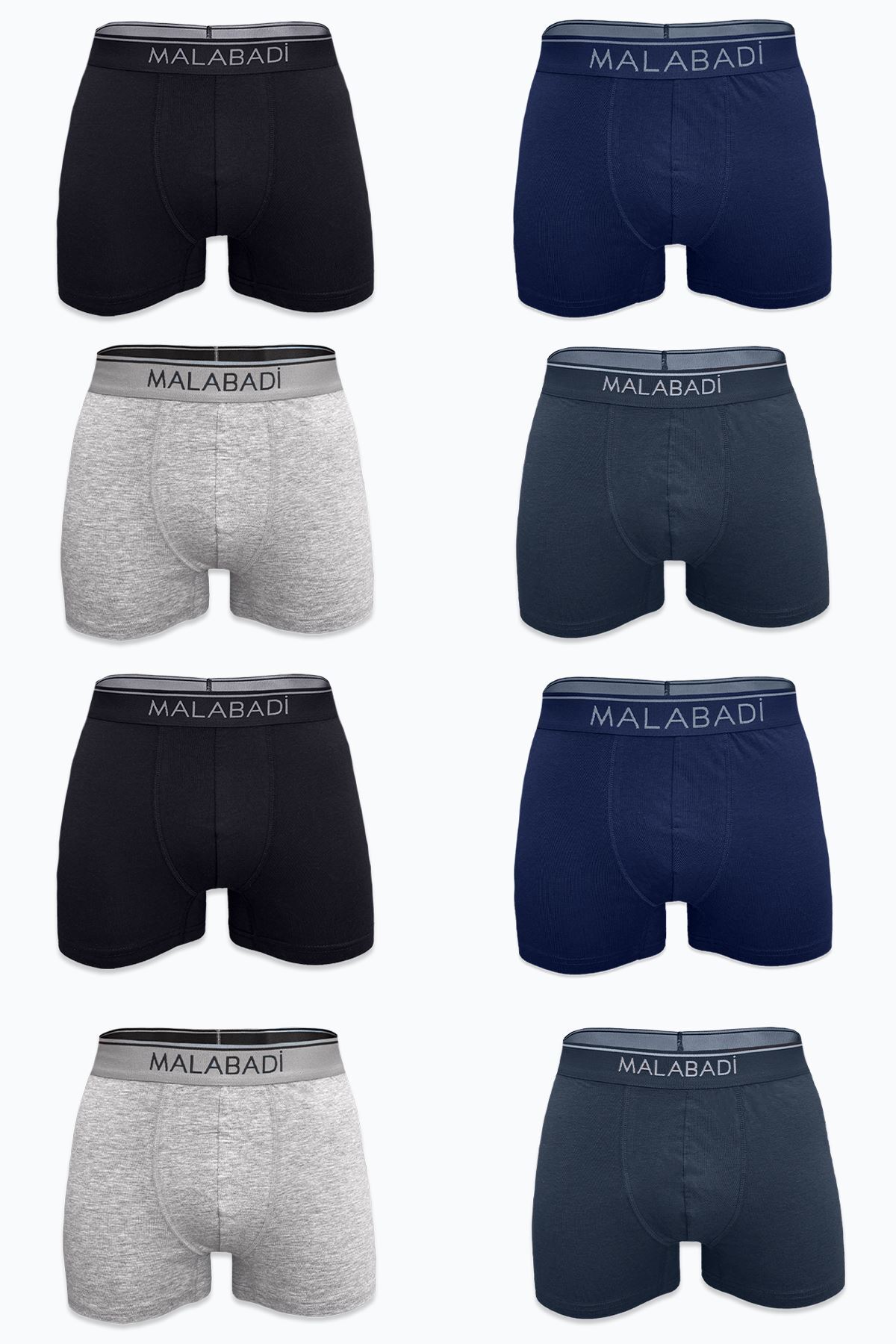 Malabadi Erkek Karma 8 li Premium Collection Modal Boxer 8M252 - 1