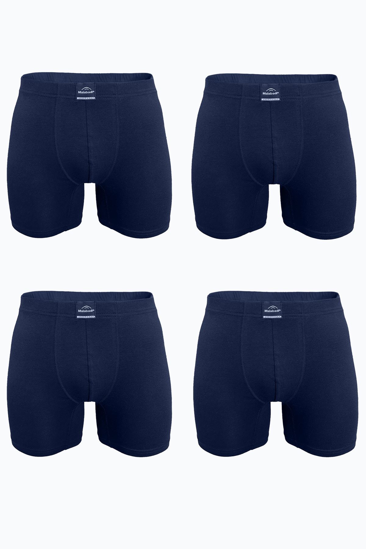 Malabadi Erkek Lacivert 4 lü Premium Collection Modal Uzun Boxer 4M250 