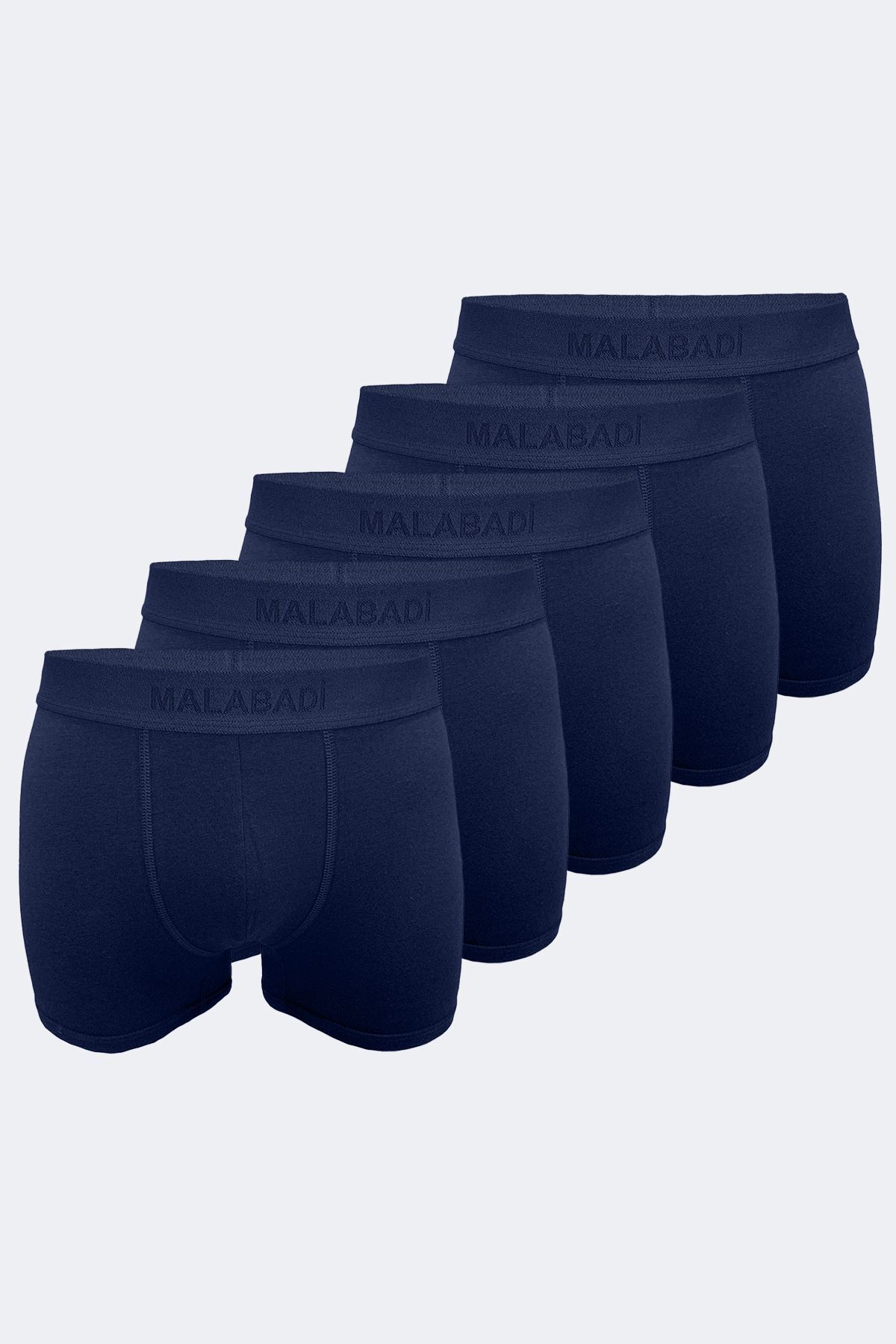 Malabadi Erkek Lacivert 5 li Paket Milan Modal Boxer 014 