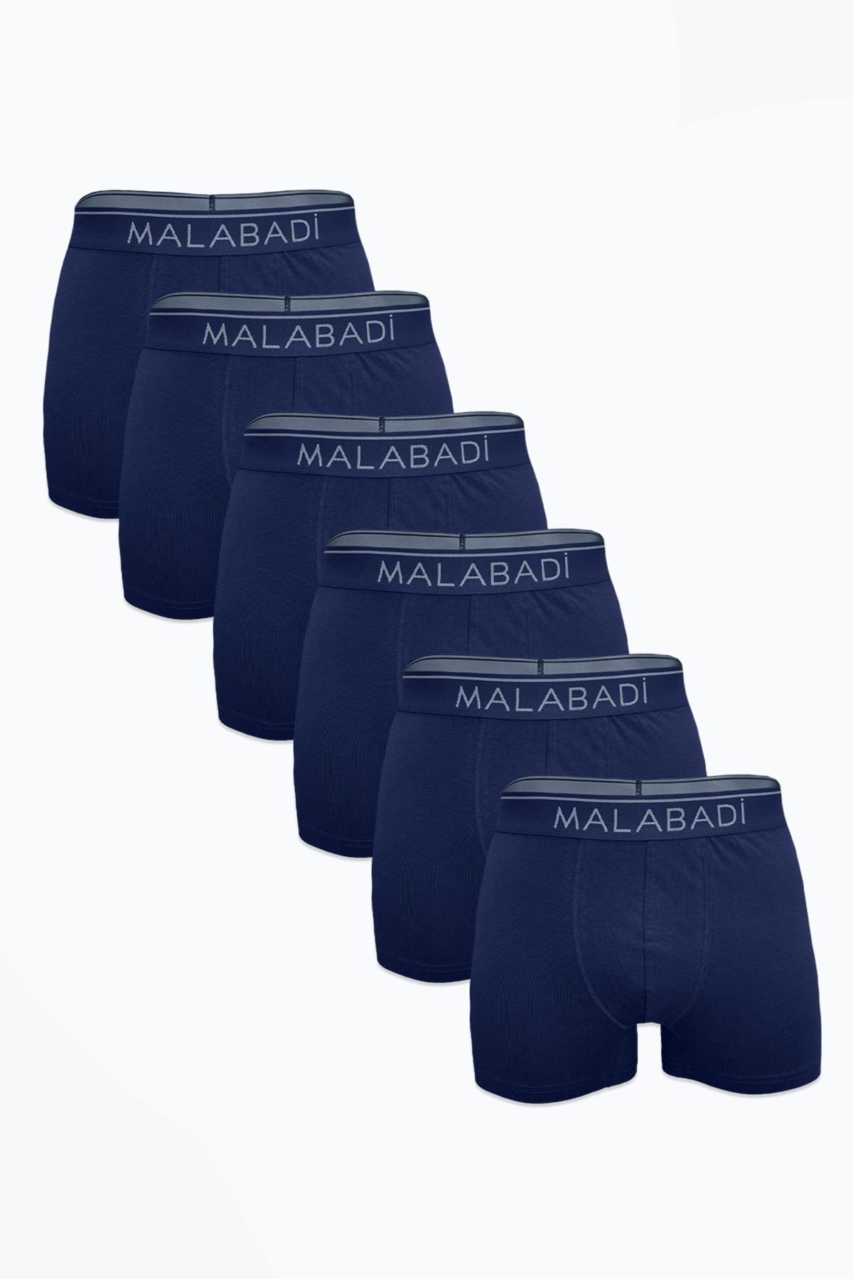 Malabadi Erkek Lacivert 6 lı Premium Collection Modal Boxer 6M252 