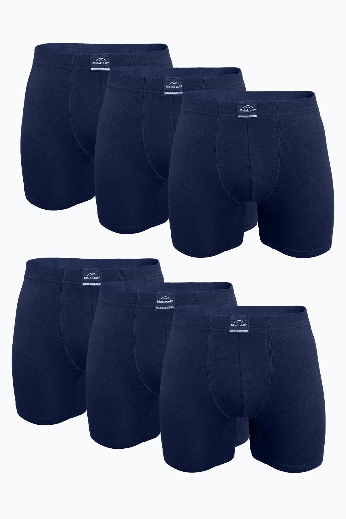 Malabadi Erkek Lacivert 6 lı Premium Collection Modal Uzun Boxer 6M250 