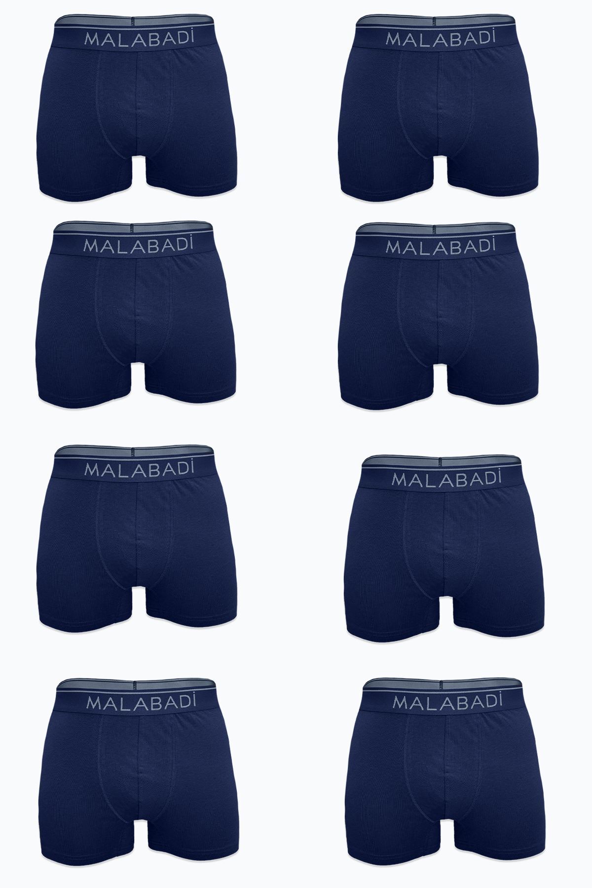 Malabadi Erkek Lacivert 8 li Premium Collection Modal Boxer 8M252 