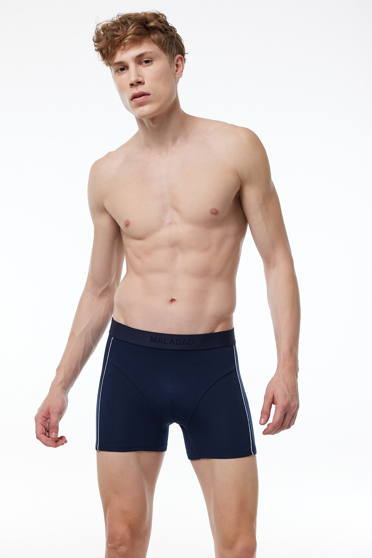Malabadi Erkek Lacivert Biyeli Modal Boxer 017 - 2