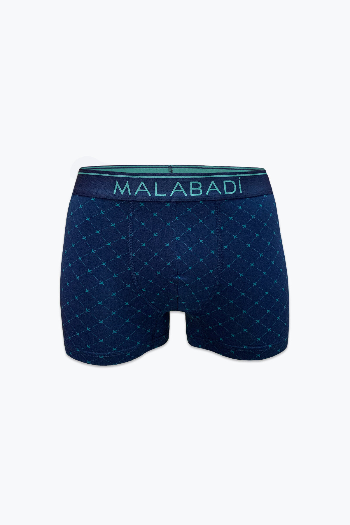 Malabadi Erkek Lacivert Desenli 6 lı Premium Collection Modal Boxer 6M252 - 4