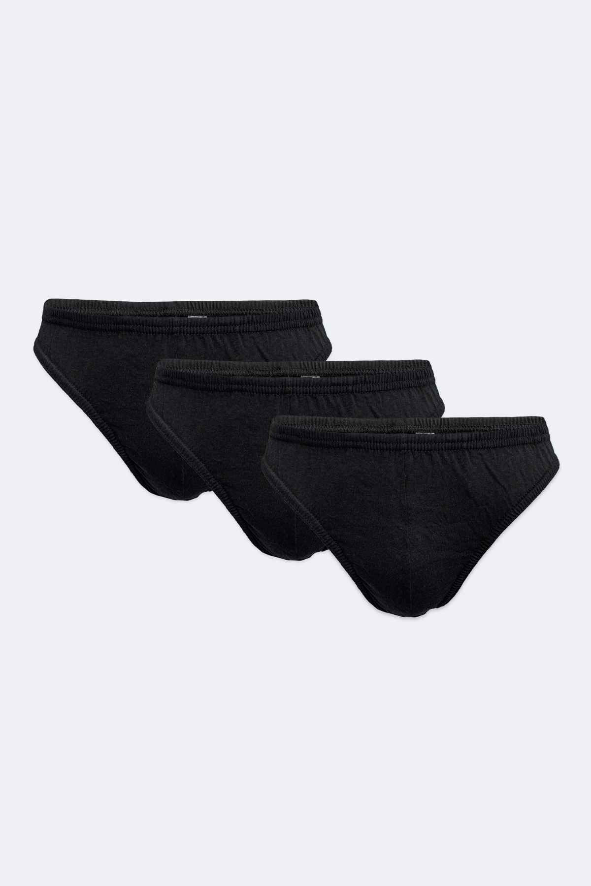 Malabadi Erkek Siyah 3 lü Modal Düşük Bel Slip Külot 044 - 1