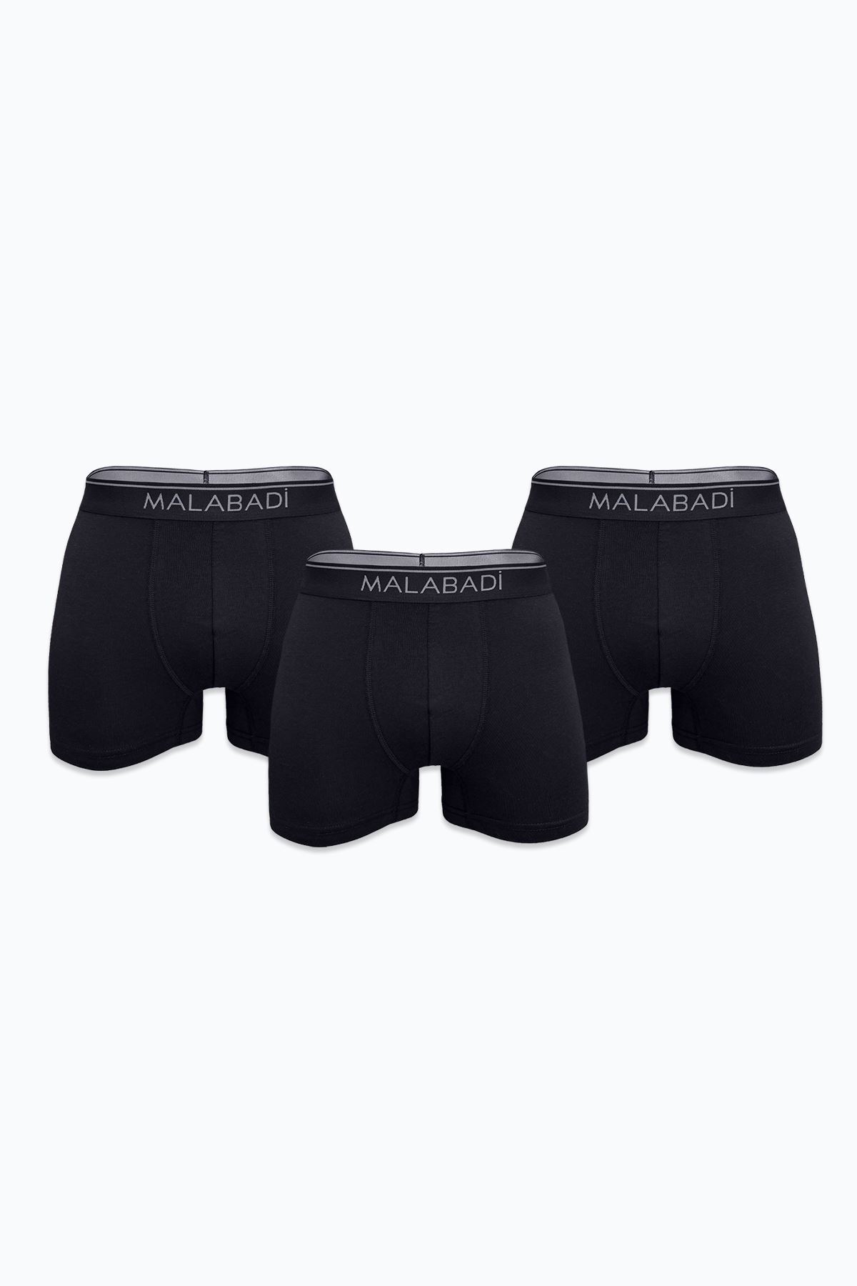 Malabadi Erkek Siyah 3 lü Premium Collection Modal Boxer 3M252 - 1