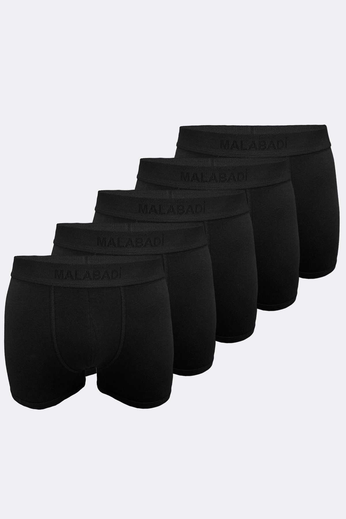 Malabadi Erkek Siyah 5 li Paket Milan Modal Boxer 014 
