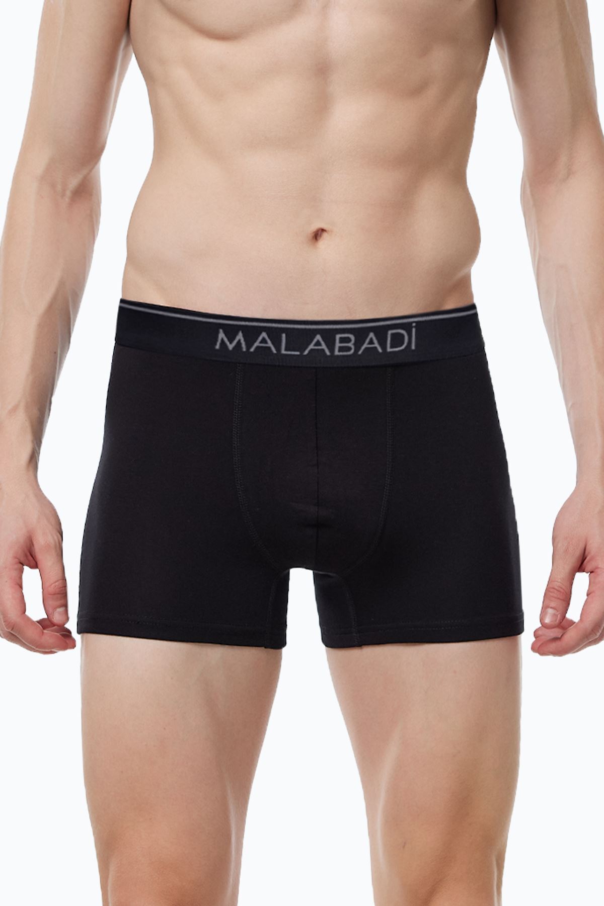 Malabadi Erkek Siyah 8 li Premium Collection Modal Boxer 8M252 - 2