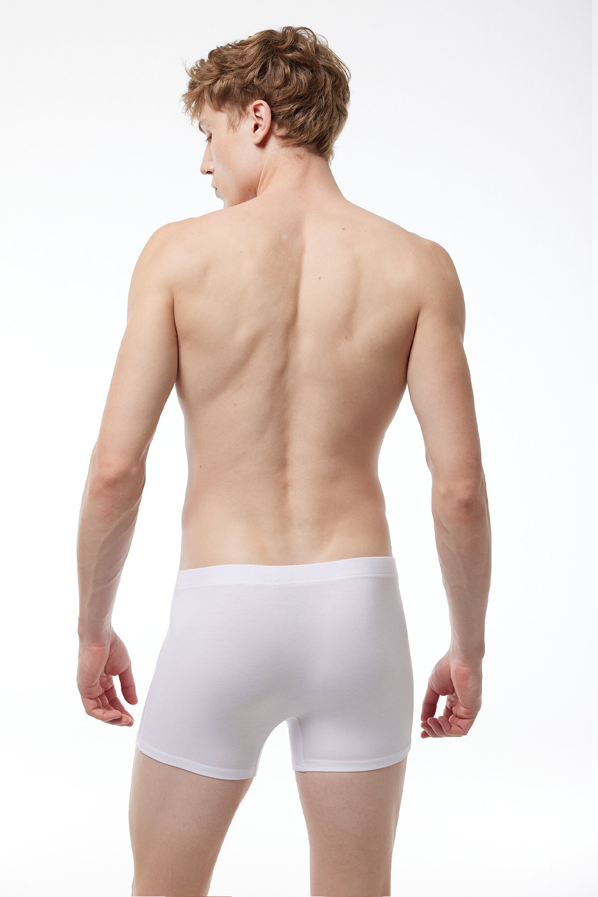 Malabadi Erkek Siyah Beyaz Gri 3 lü Paket Modal Likralı Boxer 3M058 - 8