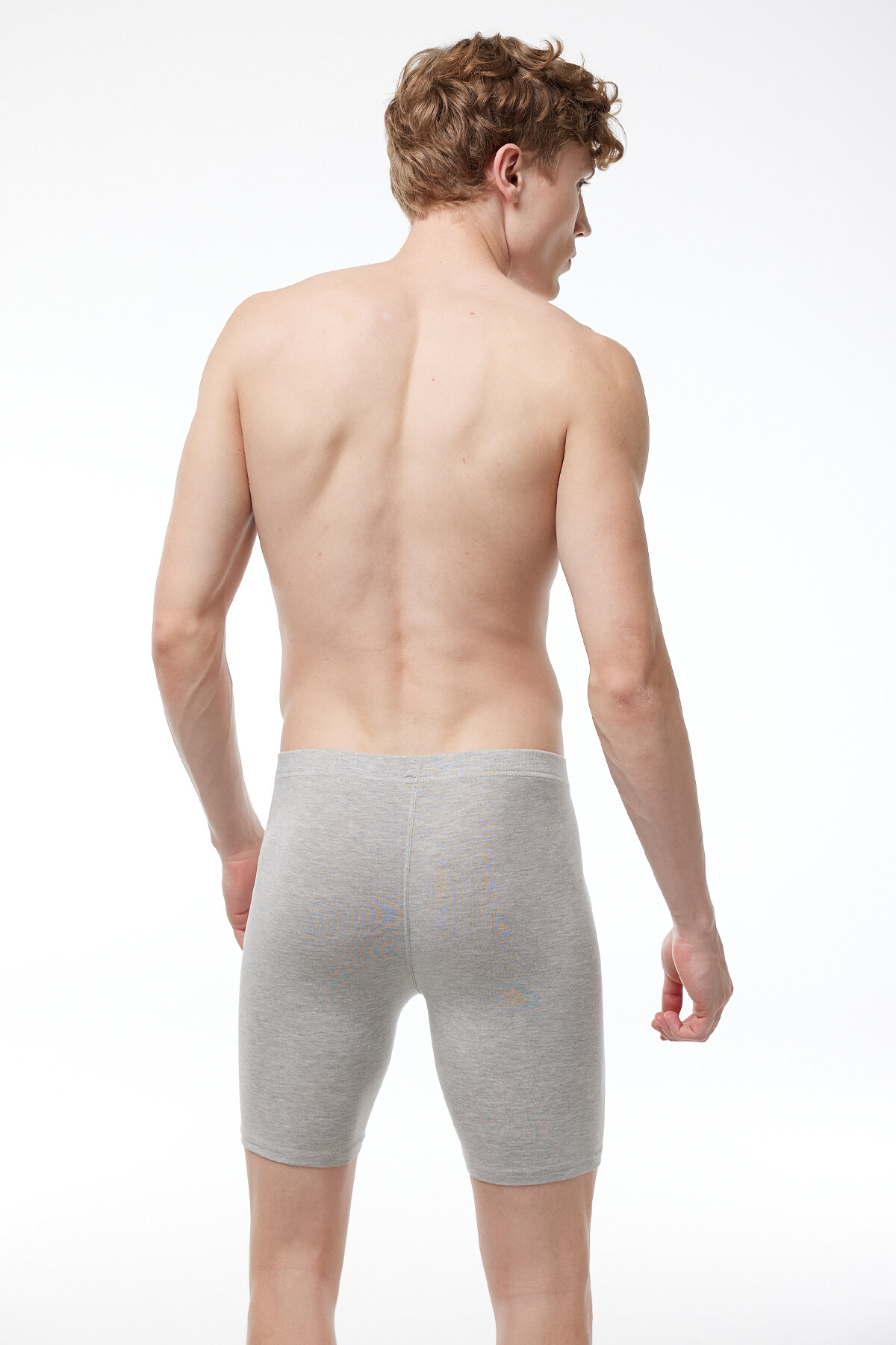 Malabadi Erkek Siyah Beyaz Gri 3 Lü Paket Modal Uzun Paçalı Boxer 3M018 - 10