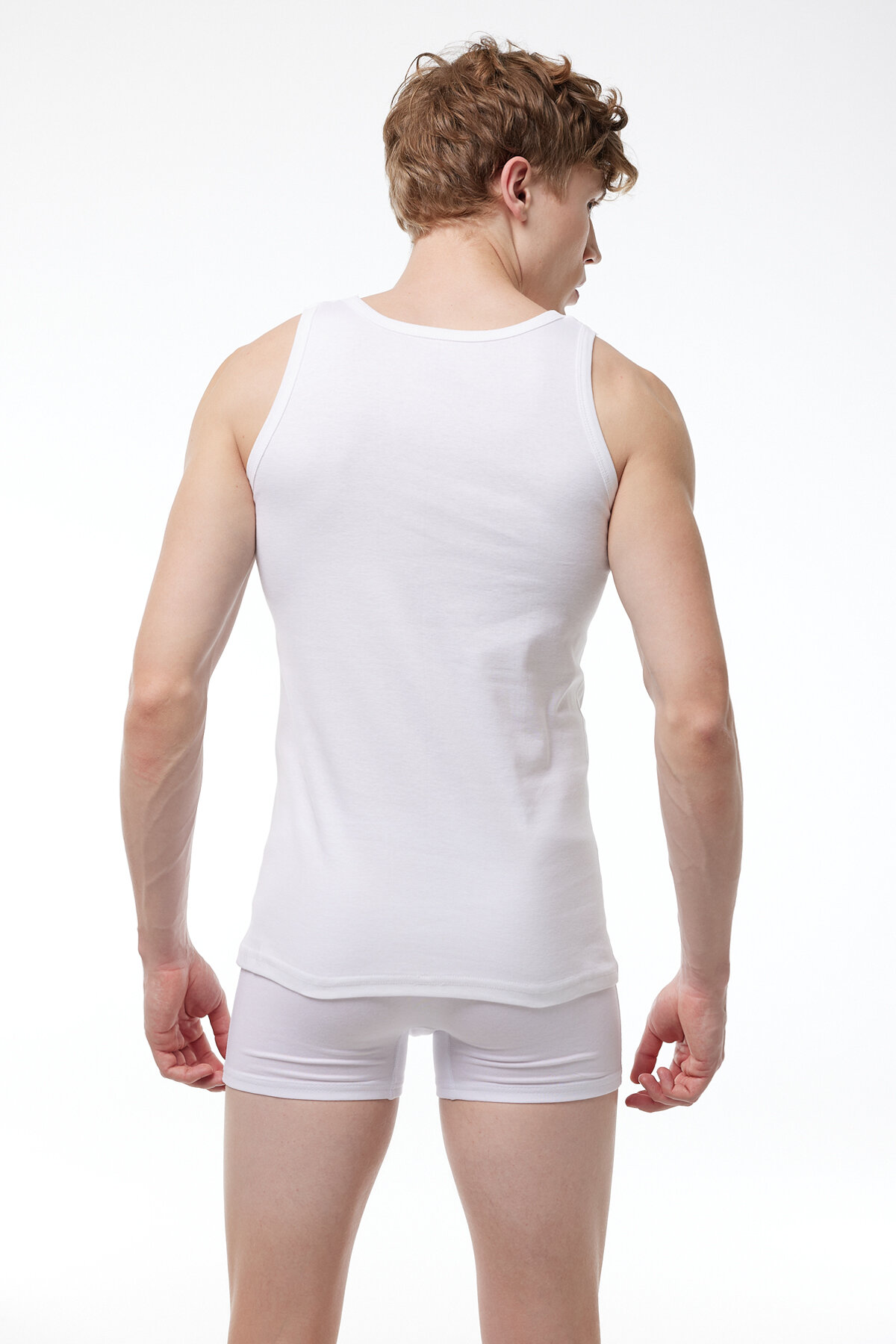 Malabadi Erkek Siyah Beyaz Gri 6 Lı Paket %100 Pamuk Ribana Atlet 034-E - 8