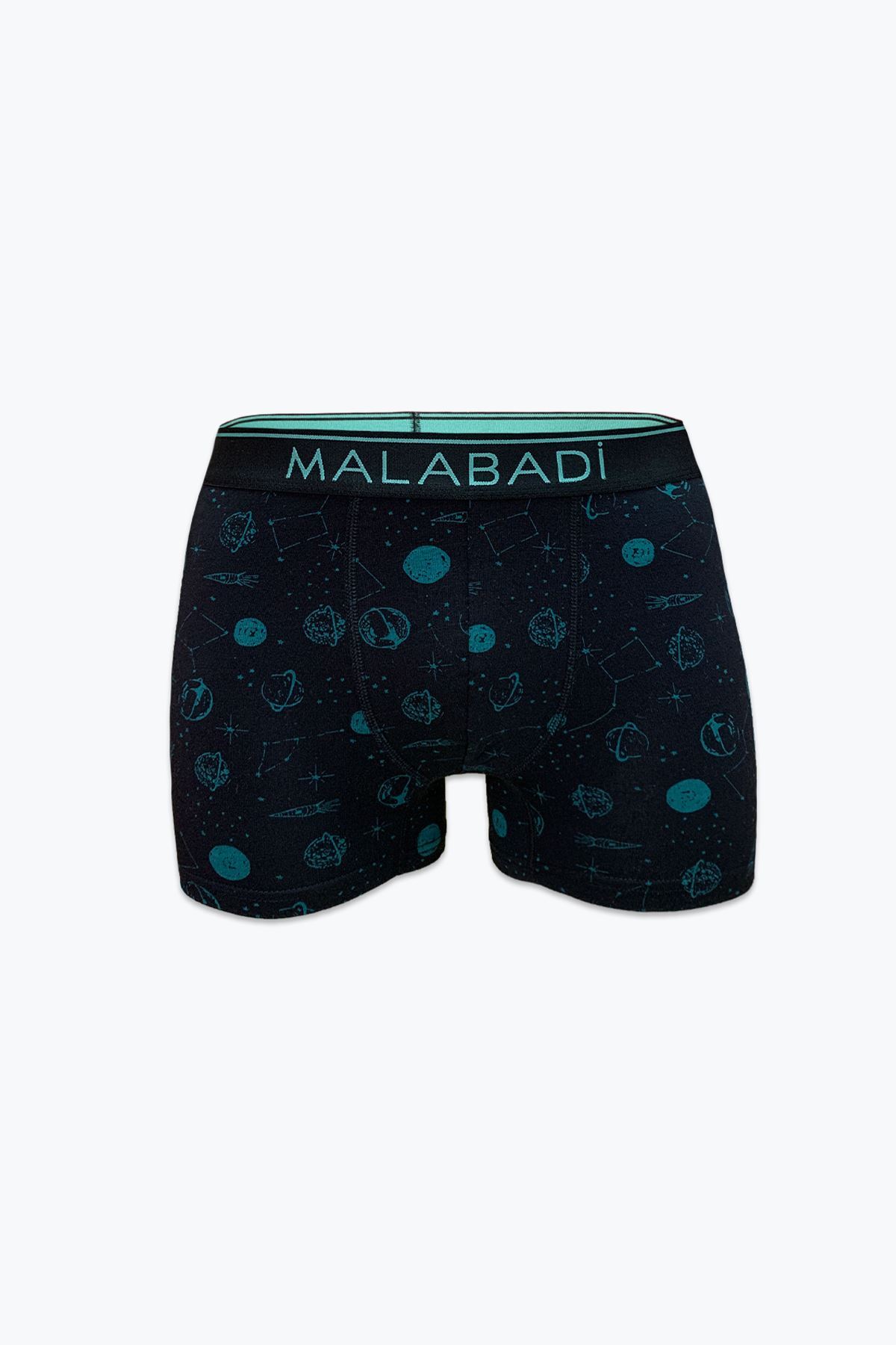 Malabadi Erkek Siyah Desenli 6 lı Premium Collection Modal Boxer 6M252 - 3