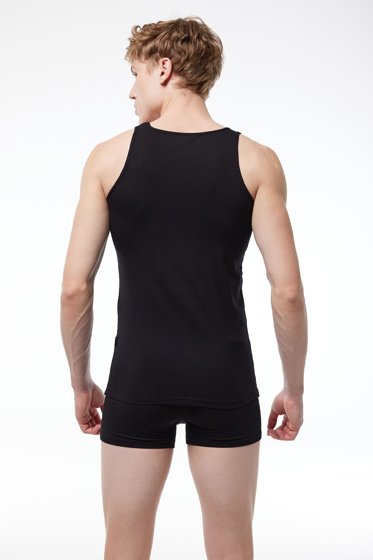 Malabadi Erkek Siyah Kare Yaka Modal Atlet 026 - 3