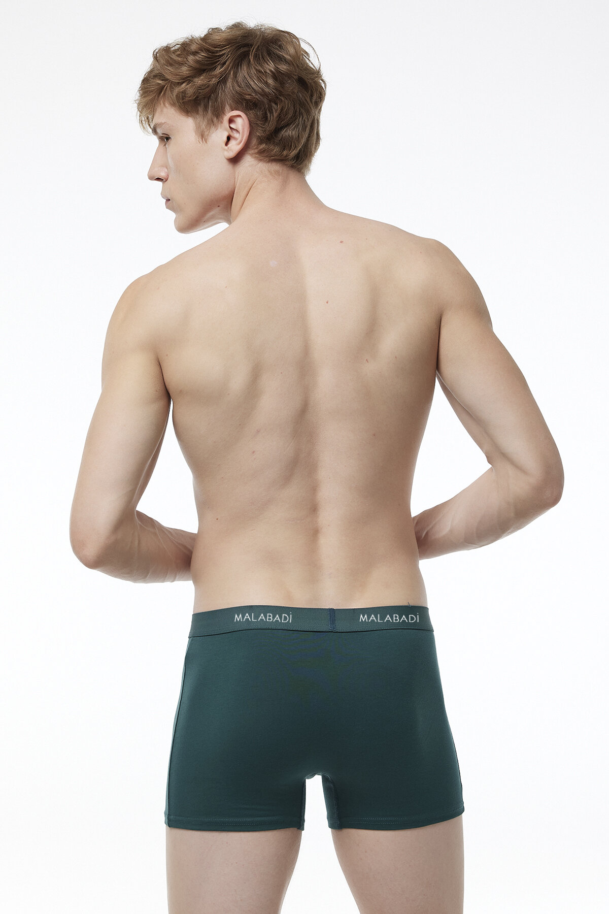 Malabadi Erkek Yeşil 5 Li Pamuk Elastan Boxer 5M075 - 3